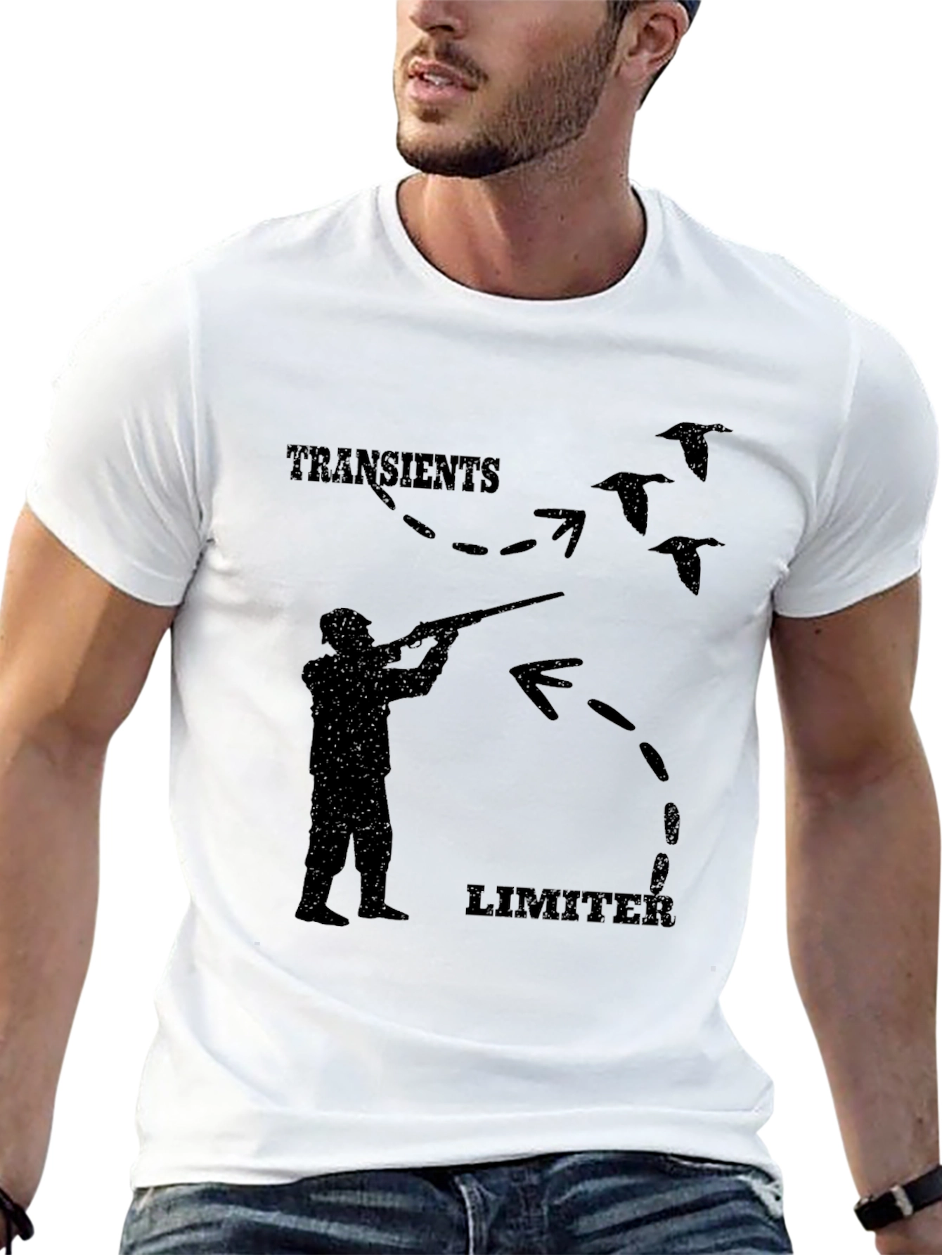 Transients Limiter Black Graphic Tee