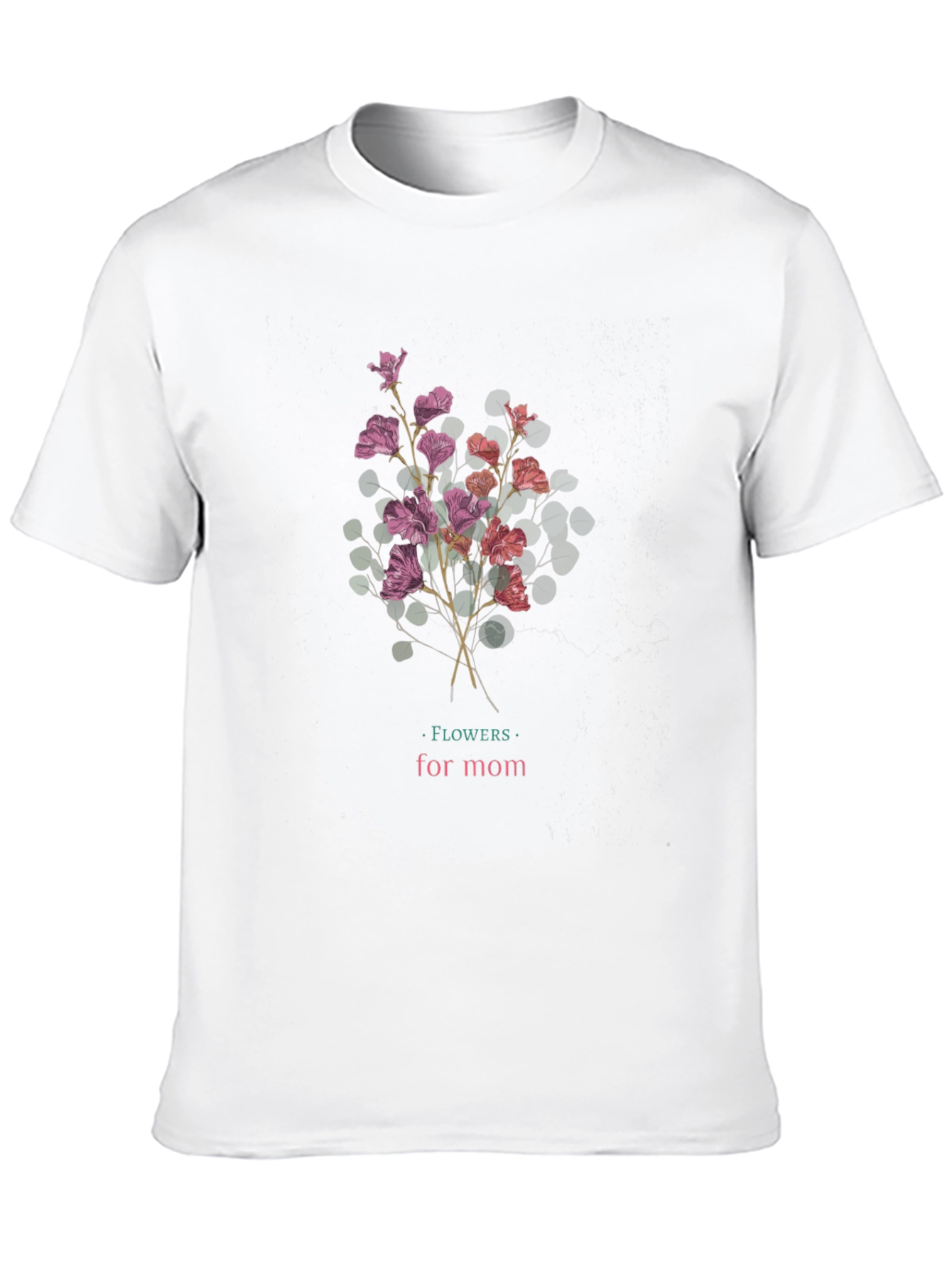 Flowers for Mom Graphic Tee - Black