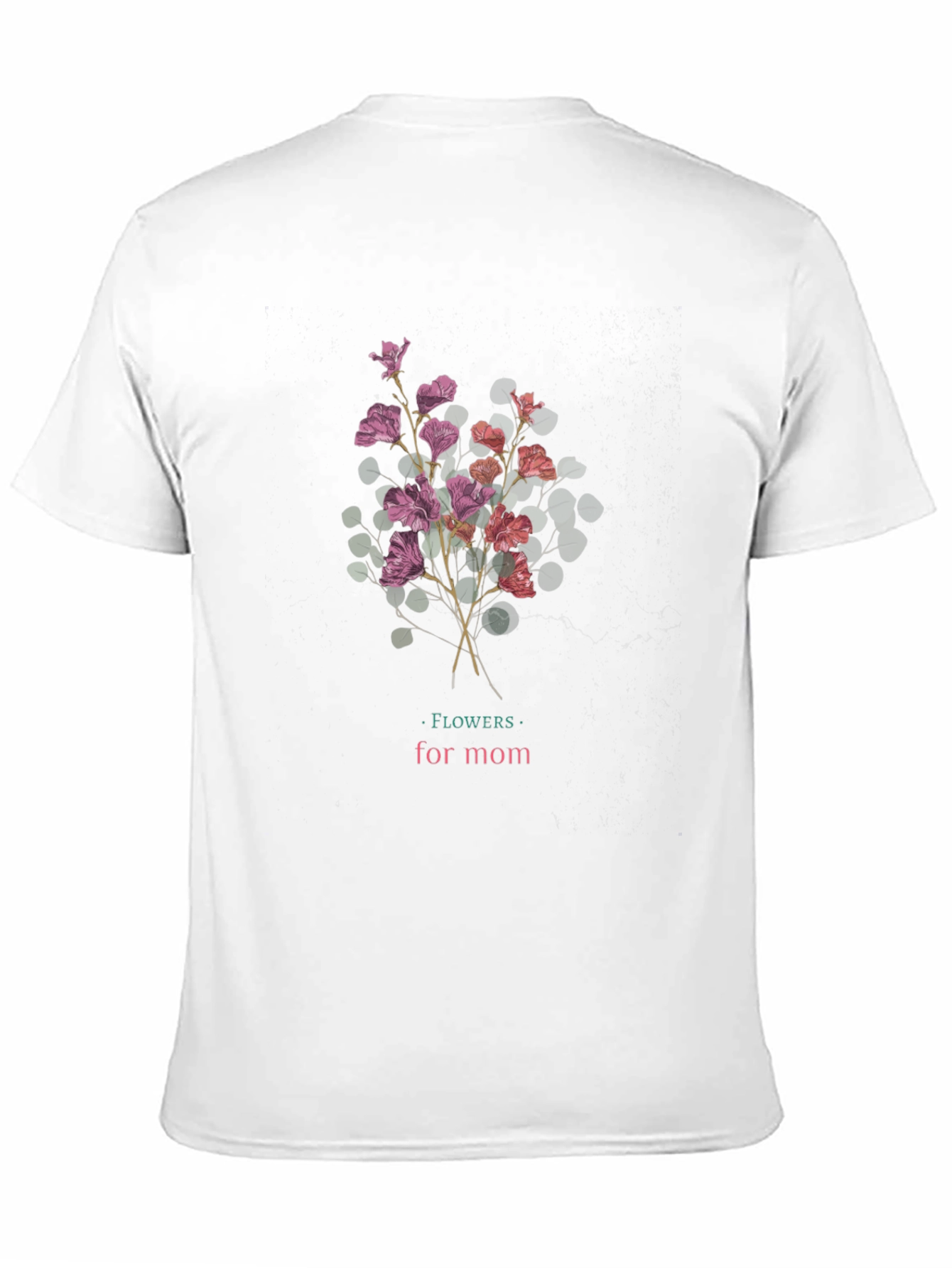 Flowers for Mom Graphic Tee - Black