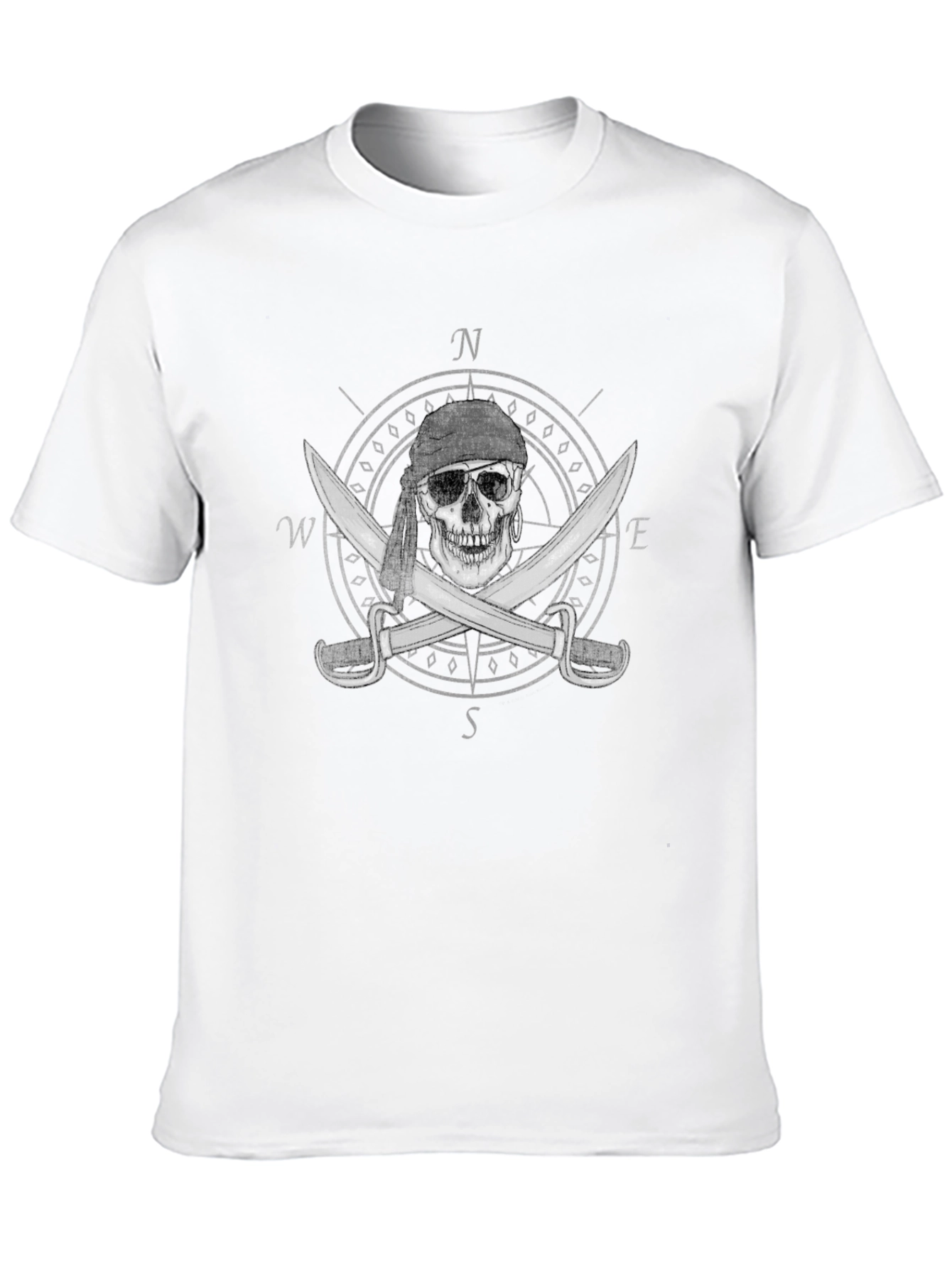 Pirate Skull & Swords Graphic T-Shirt