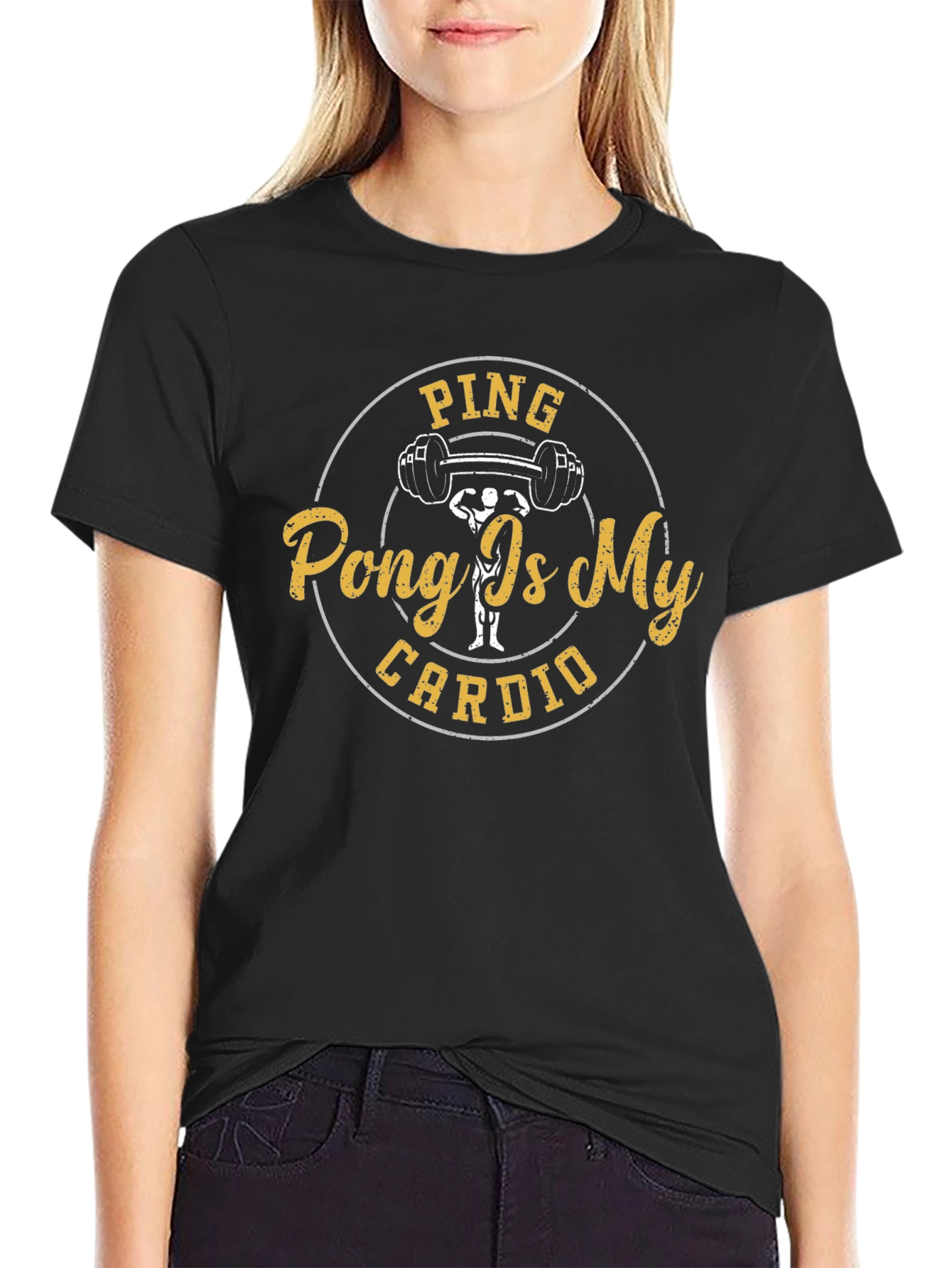 Ping Pong Is My Cardio Graphic T-Shirt