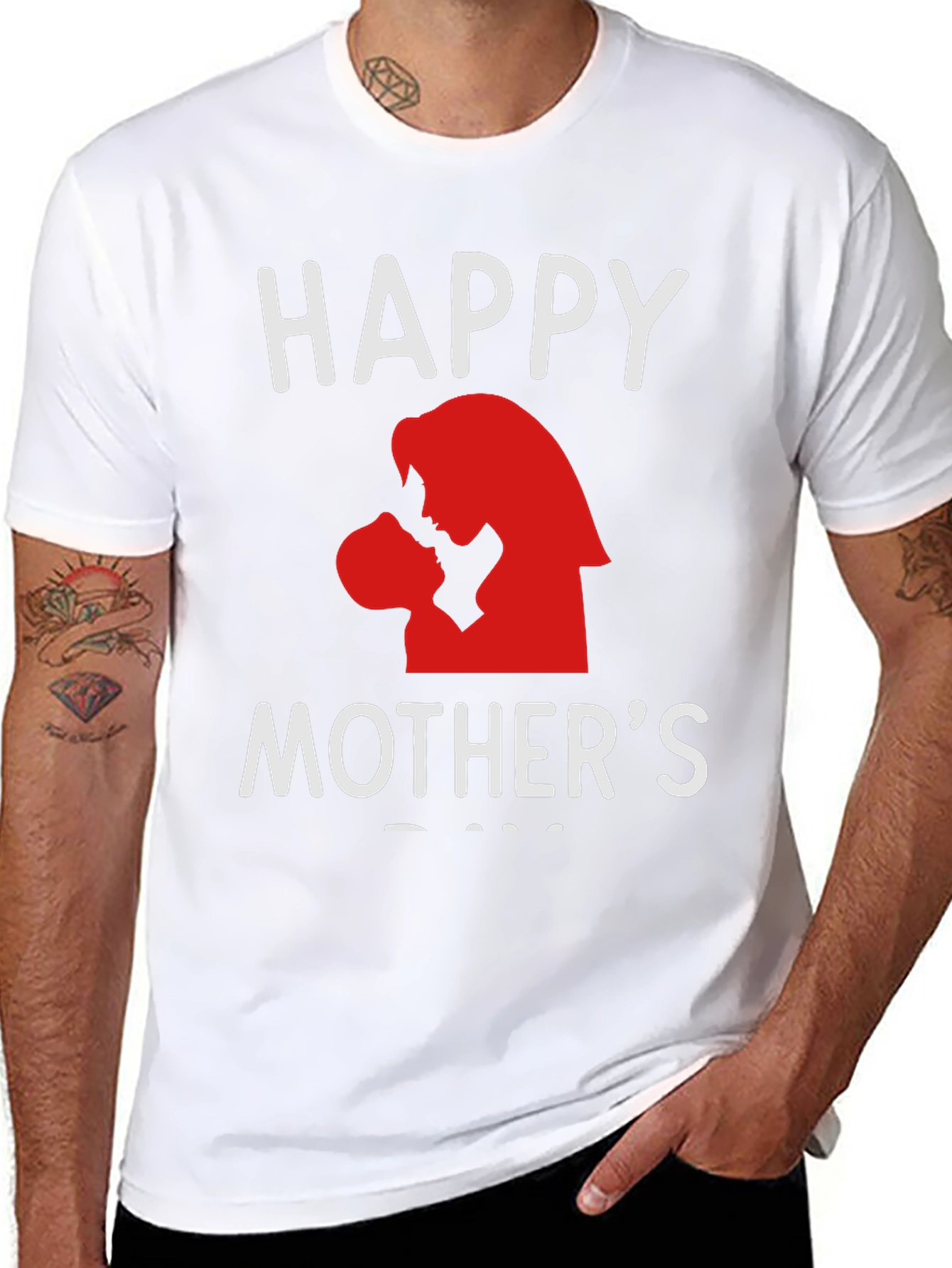 Happy Mothers Day T-Shirt - Black Graphic Tee