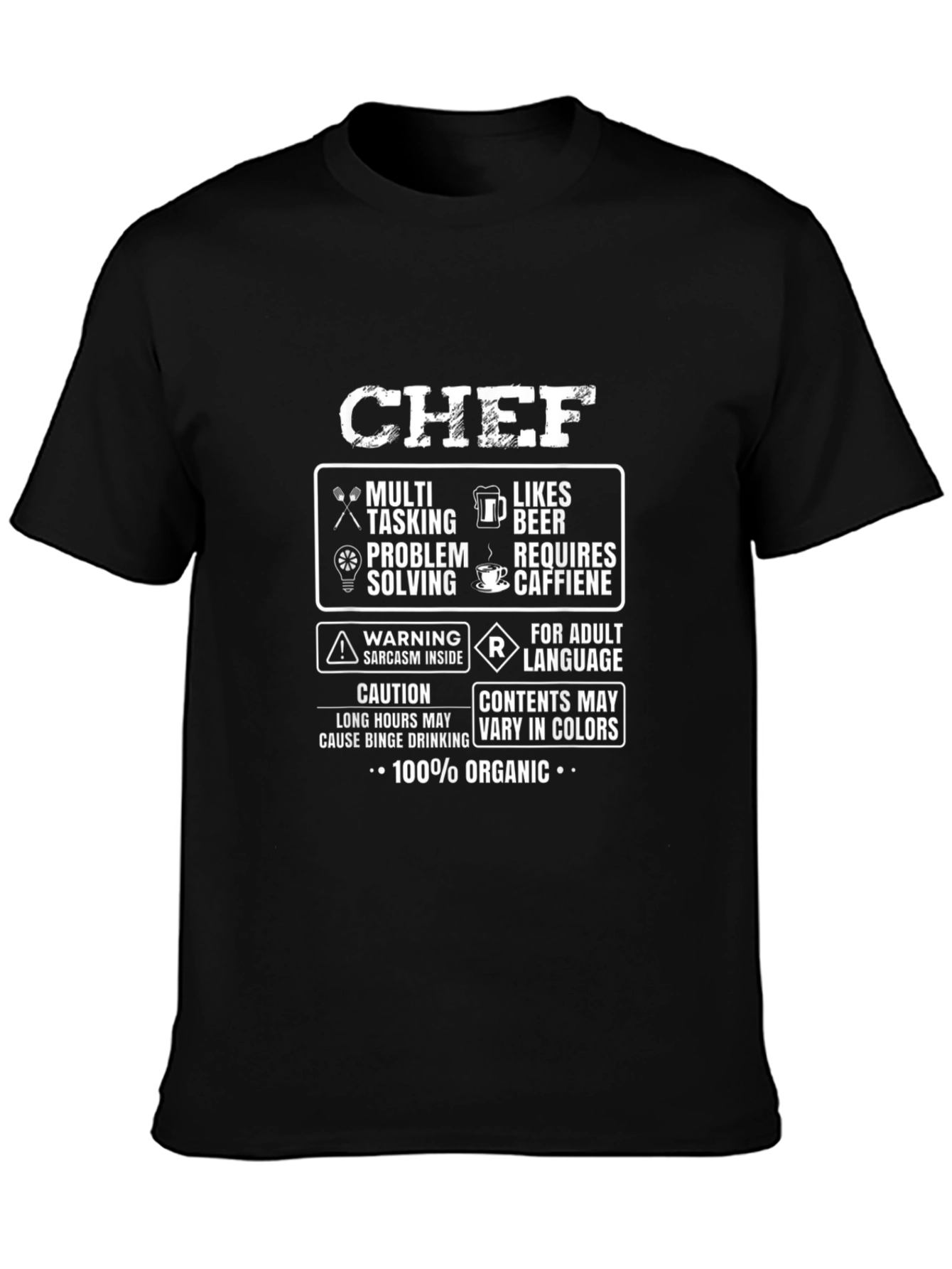 Chef Warning Funny T-Shirt