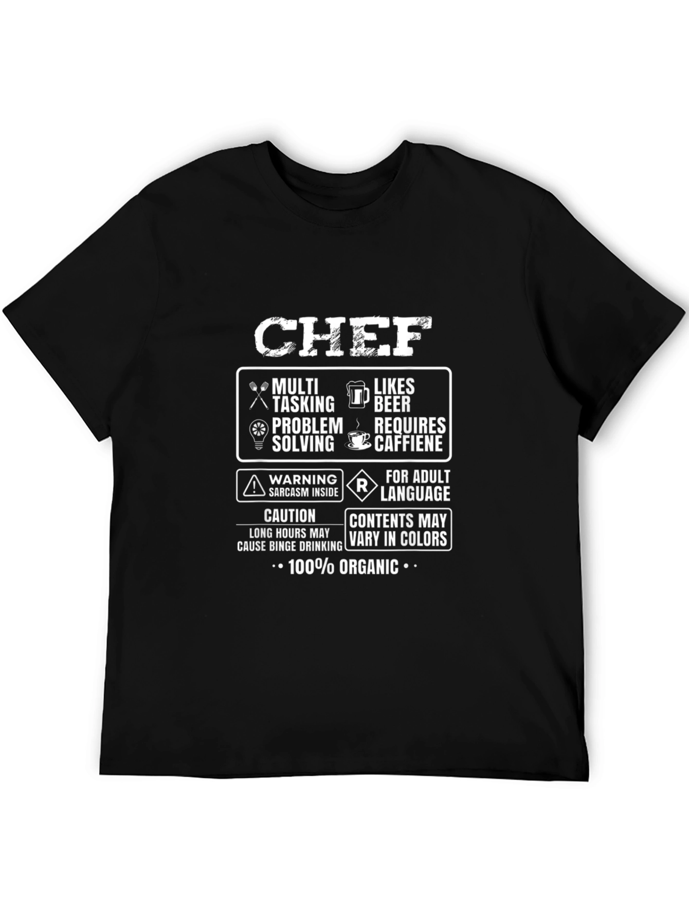 Chef Warning Funny T-Shirt