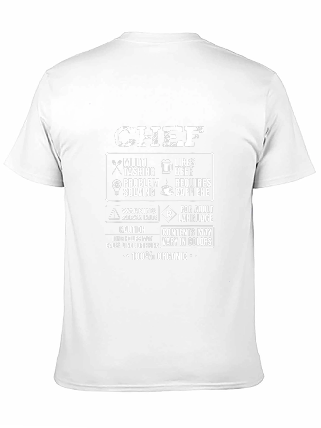 Chef Warning Funny T-Shirt