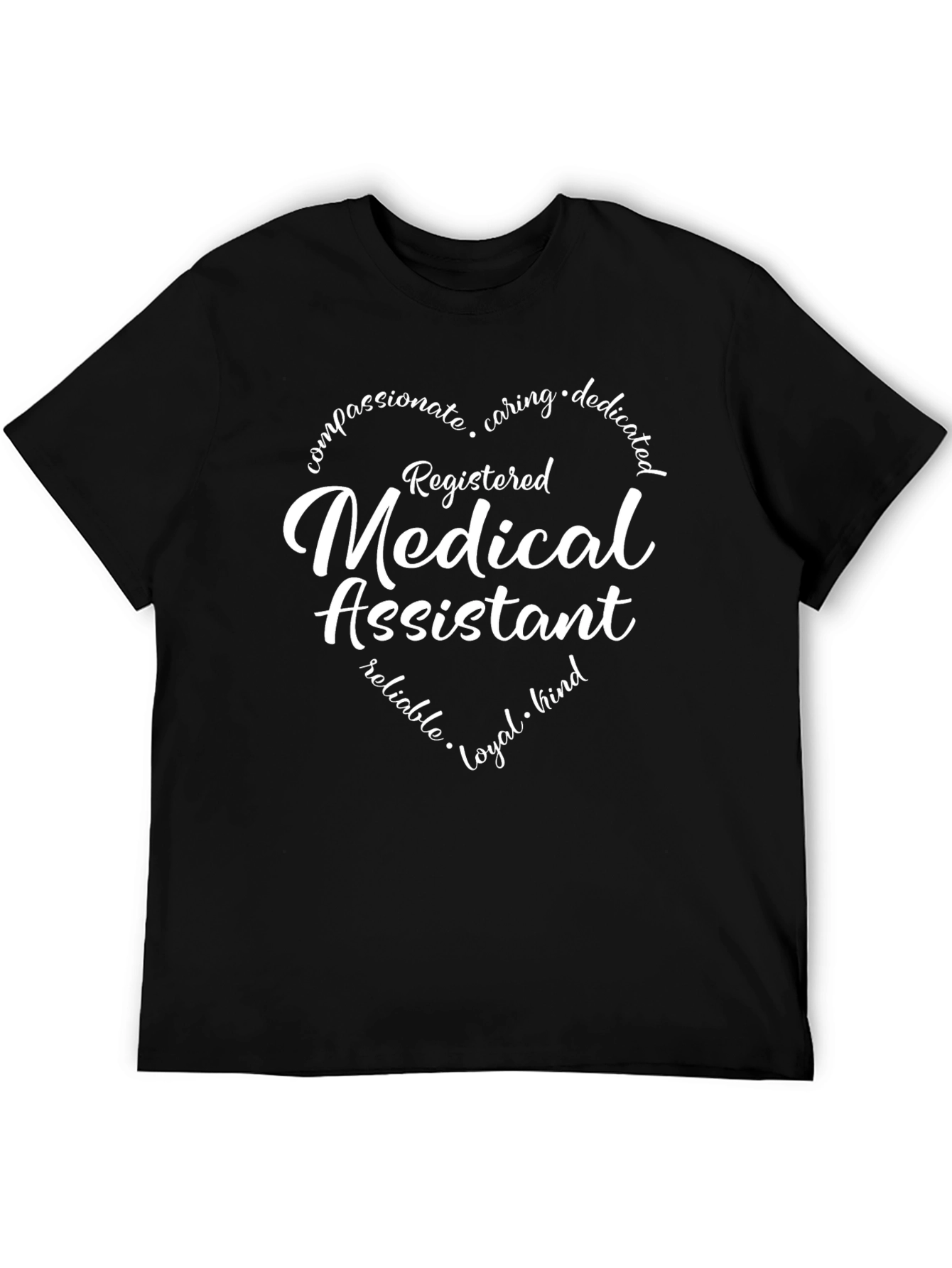 Registered Medical Assistant Heart T-Shirt