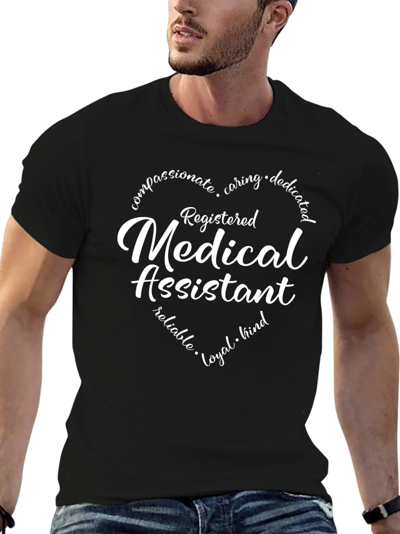 Registered Medical Assistant Heart T-Shirt