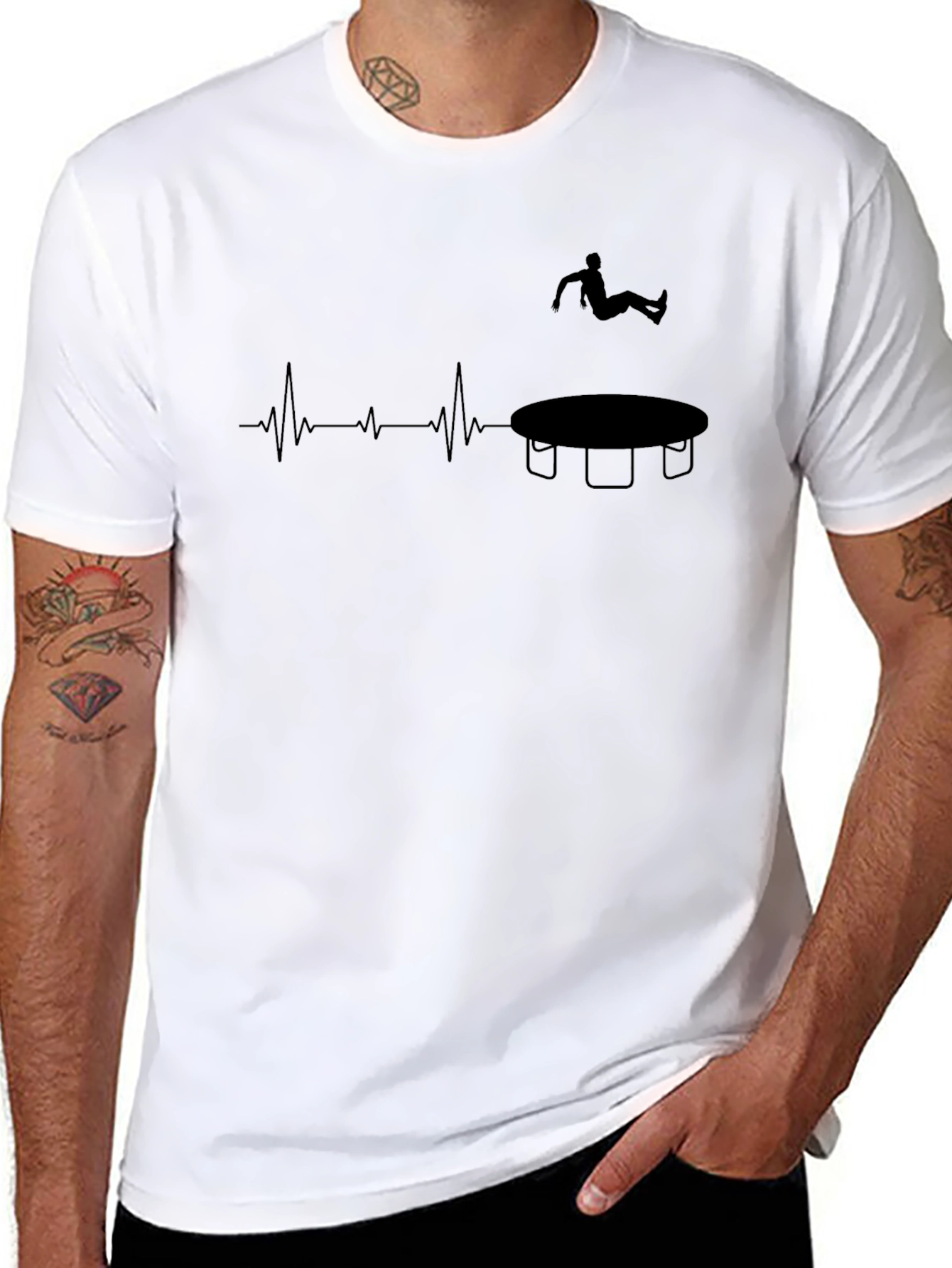 Trampoline Heartbeat T-Shirt: Jump to Life!