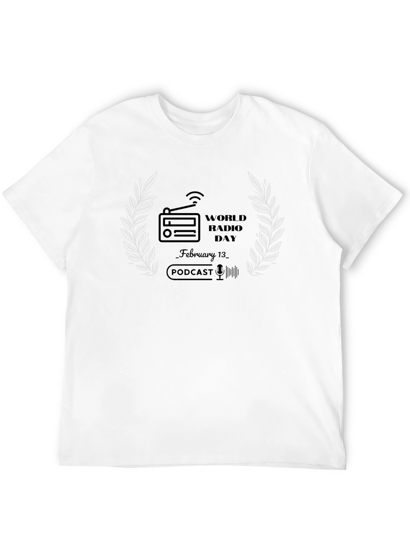 World Radio Day February 13 Podcast T-Shirt