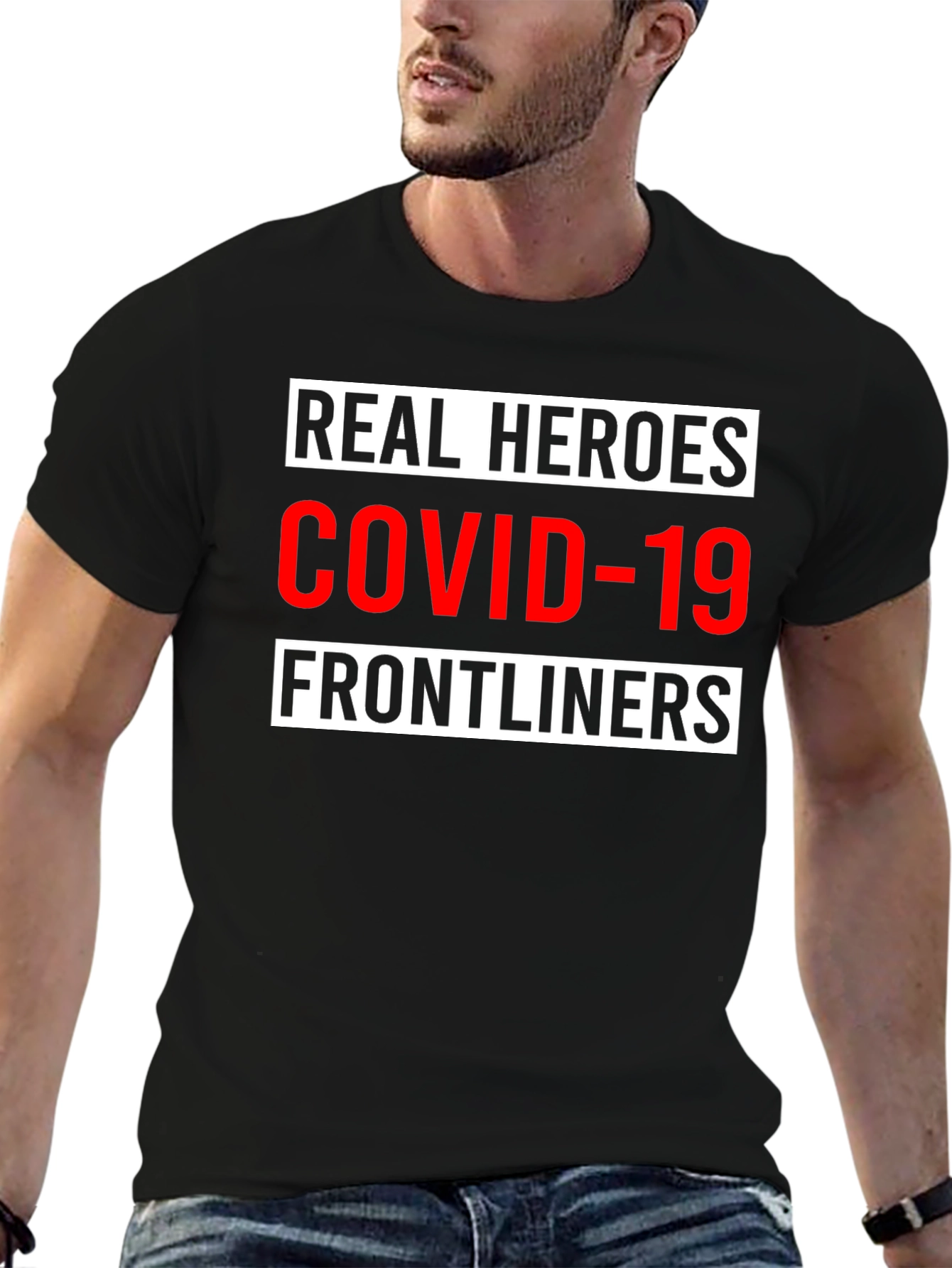 Real Heroes COVID-19 Frontliners Graphic Tee