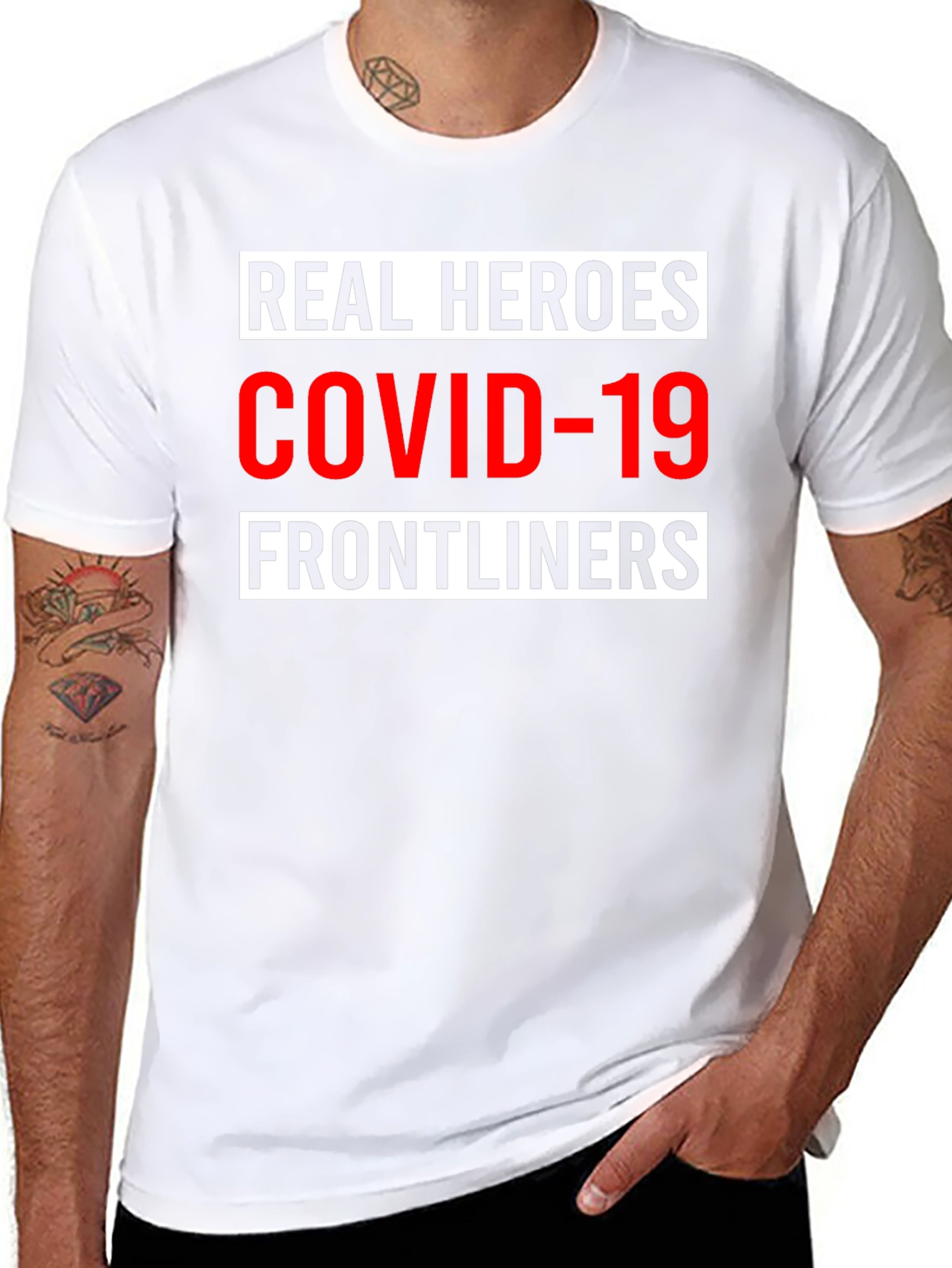 Real Heroes COVID-19 Frontliners Graphic Tee