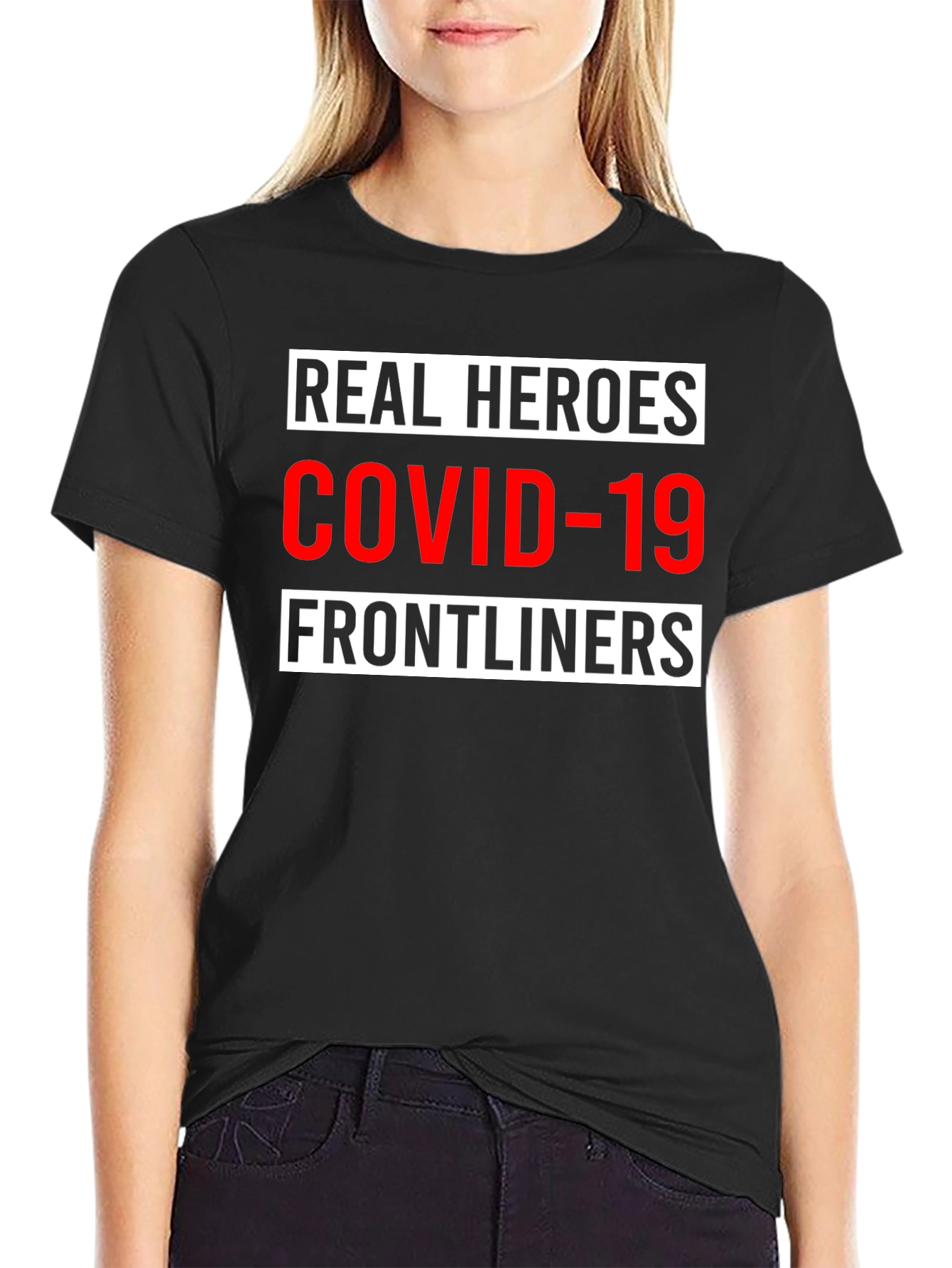 Real Heroes COVID-19 Frontliners Graphic Tee