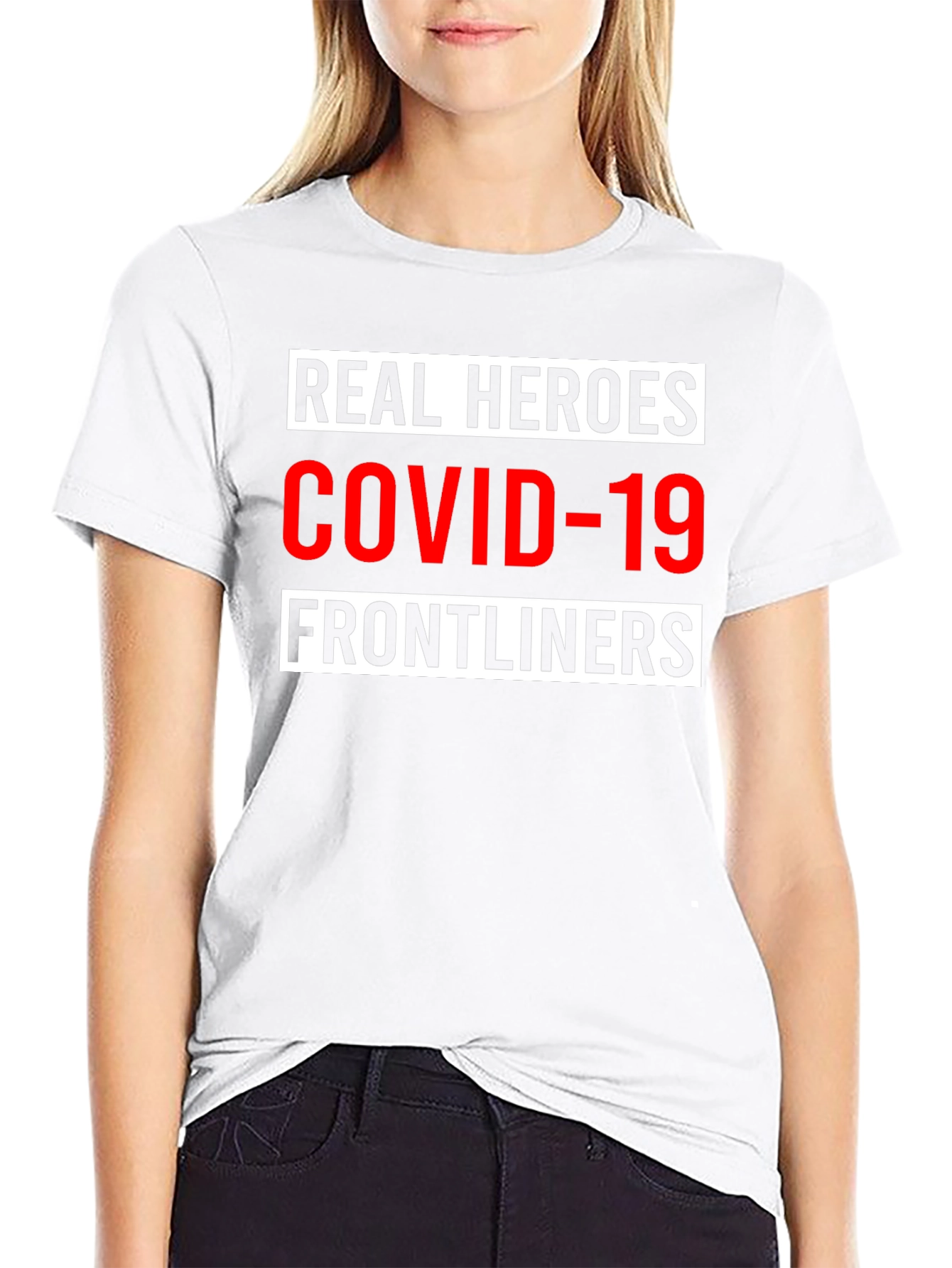 Real Heroes COVID-19 Frontliners Graphic Tee
