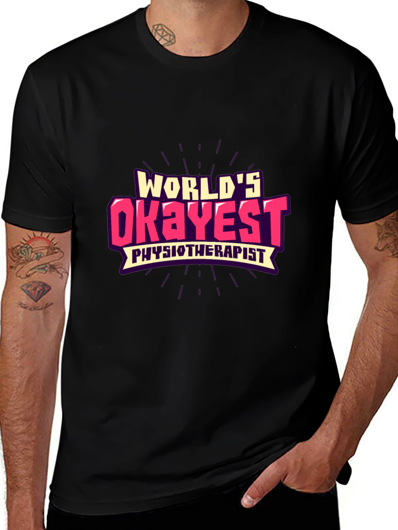 Worlds Okayest Physiotherapist Graphic Tee