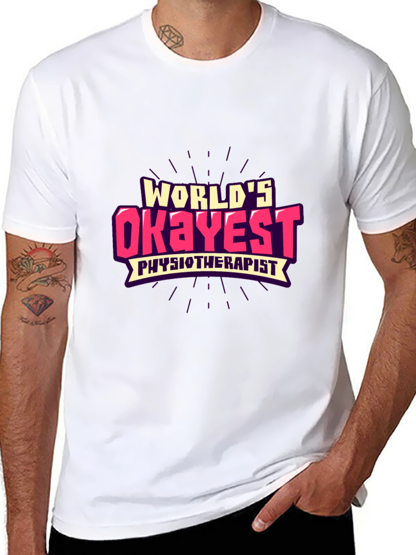 Worlds Okayest Physiotherapist Graphic Tee