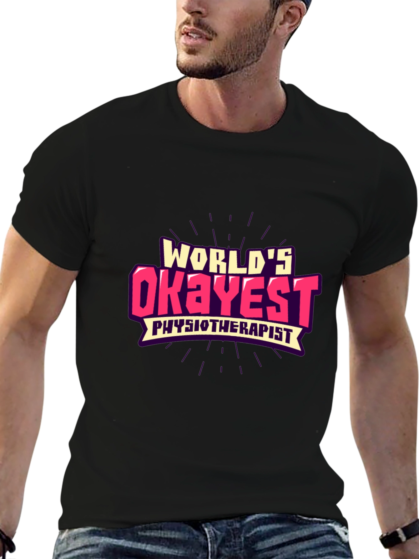 Worlds Okayest Physiotherapist Graphic Tee