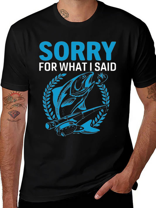 Fishing Apology Graphic Tee
