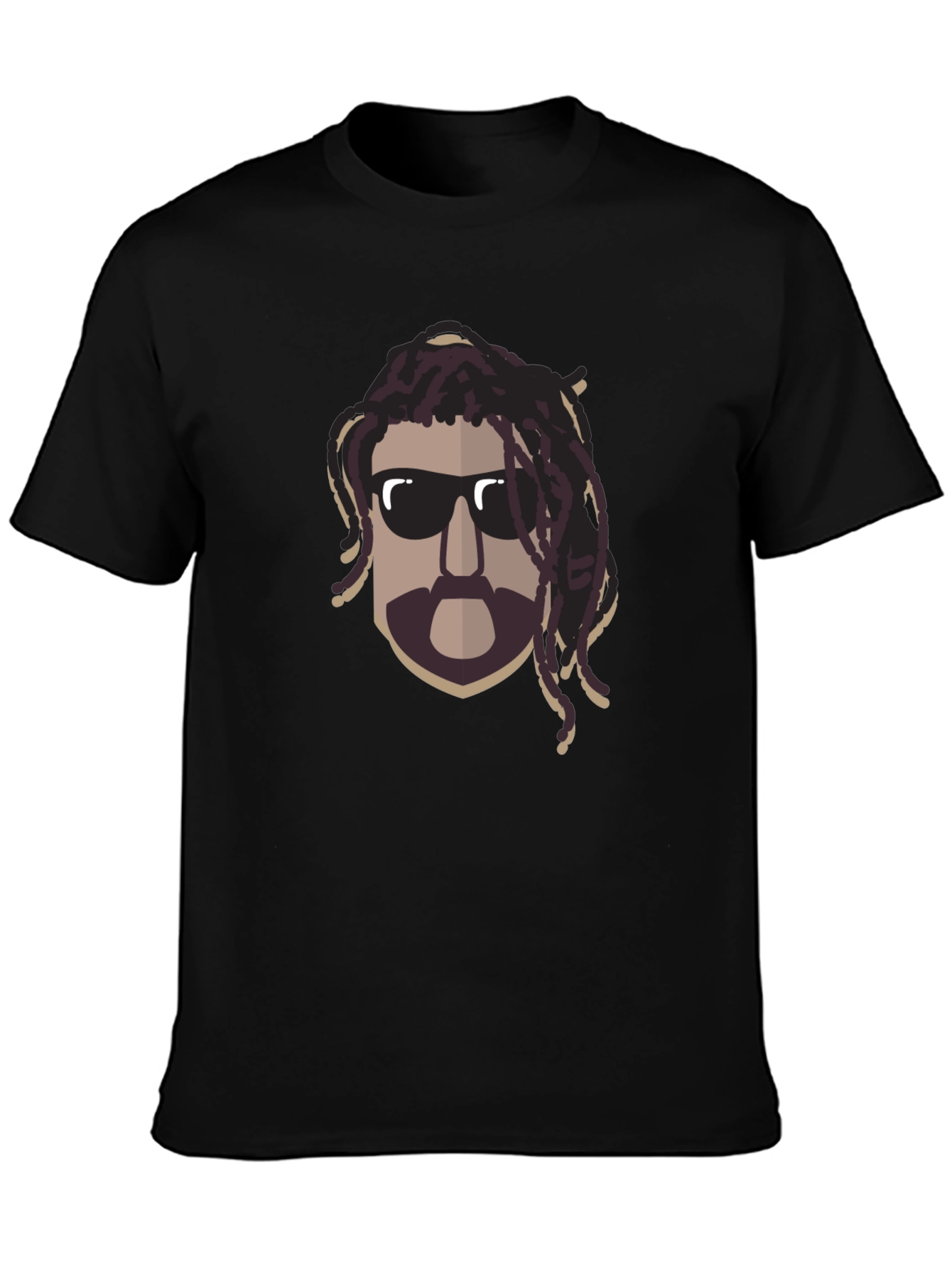 Cool Dude Graphic Tee - Black Cotton Blend