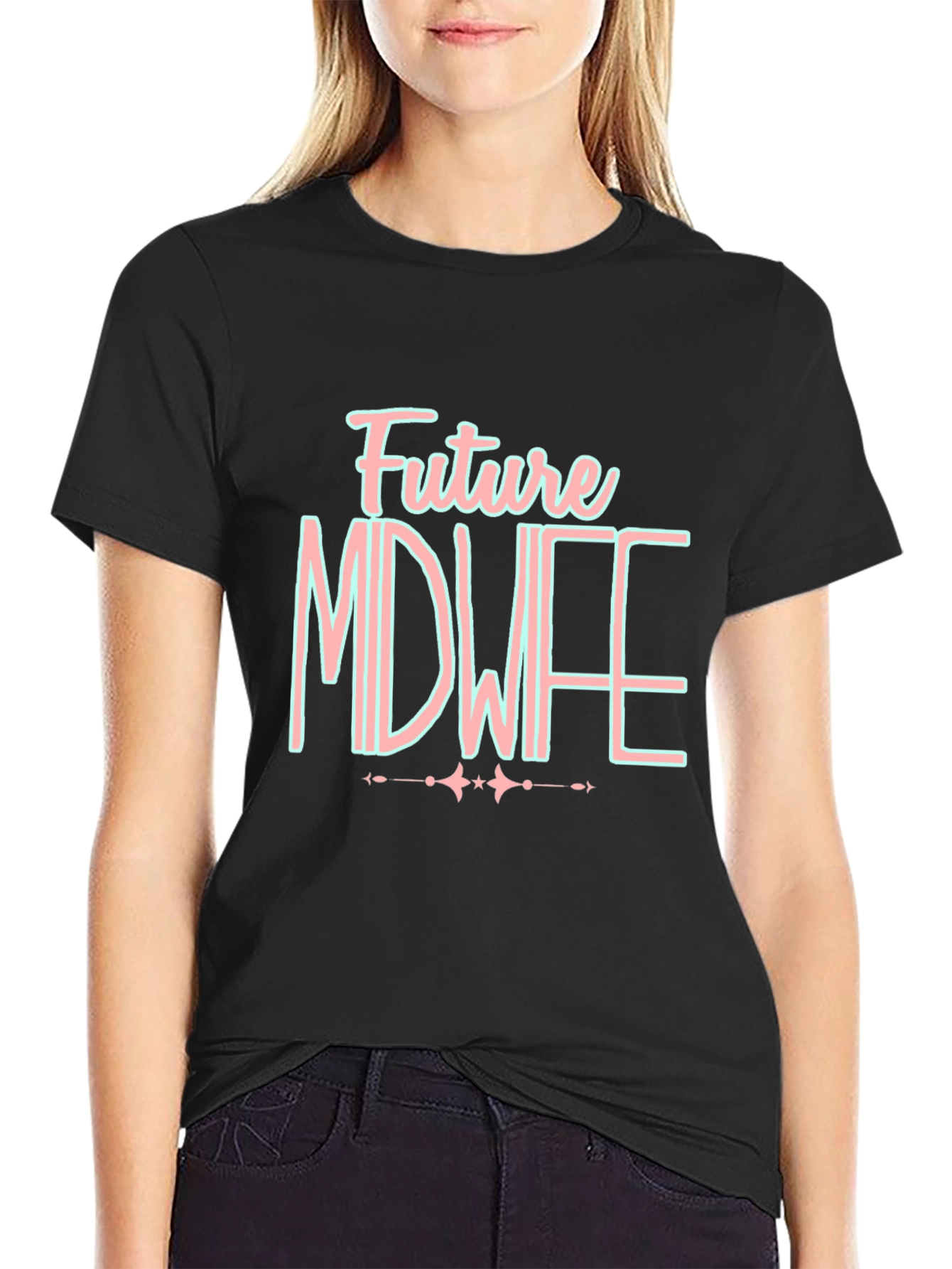 Future Midwife T-Shirt - Black Cotton Tee