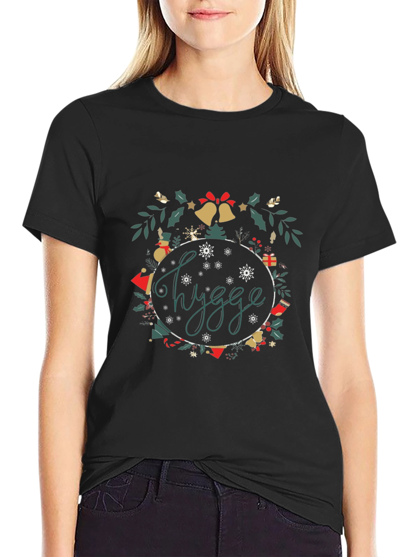 Holiday Hygge Wreath Graphic Tee