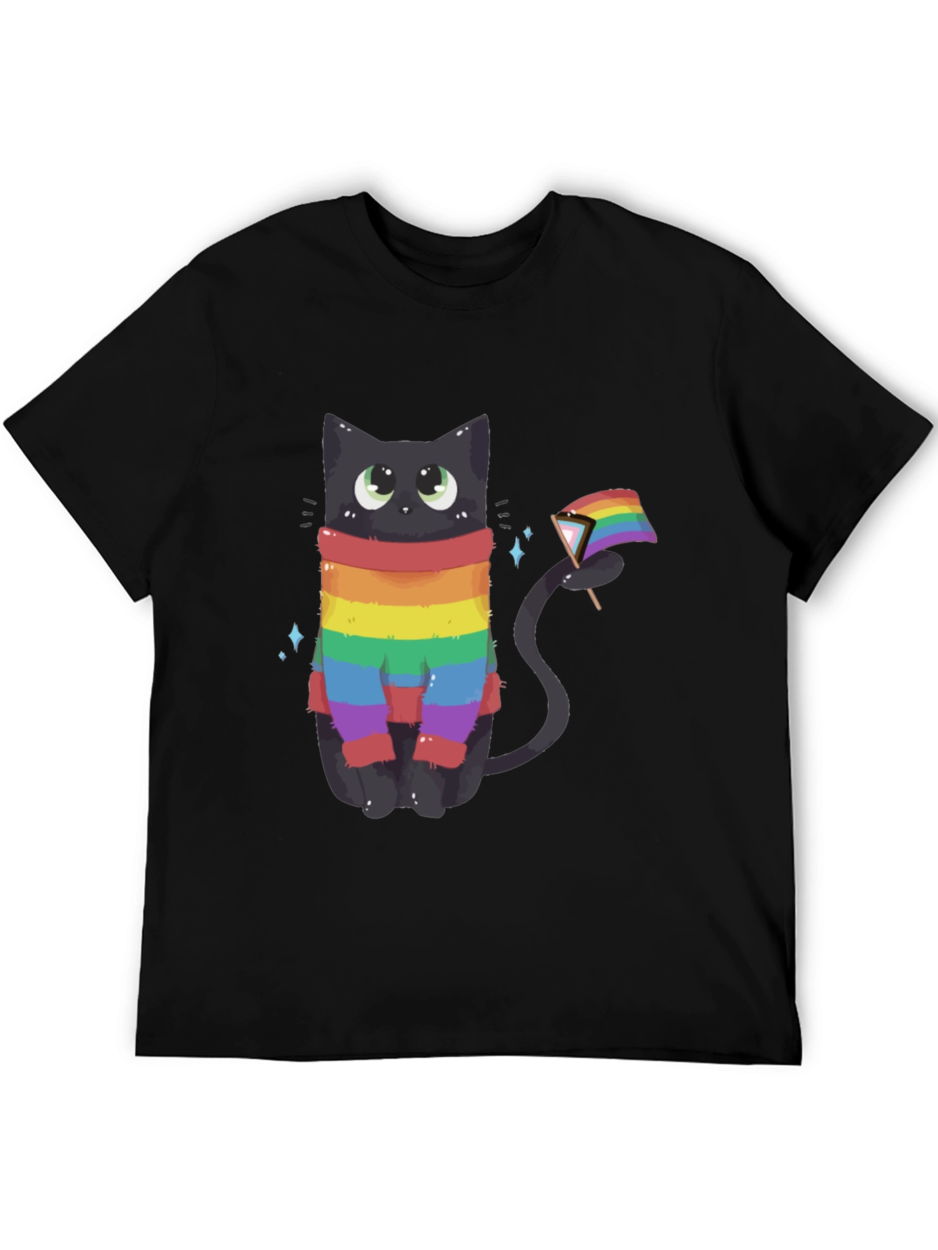 Rainbow Pride Cat Graphic Tee