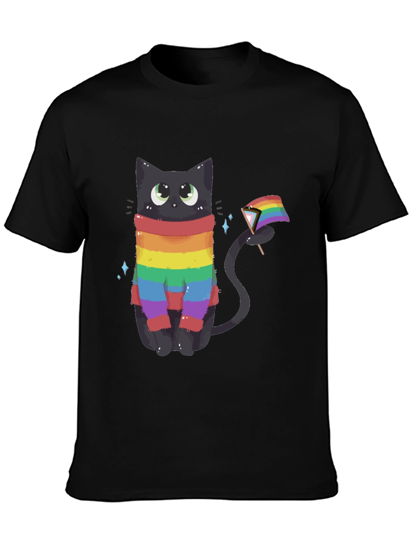 Rainbow Pride Cat Graphic Tee