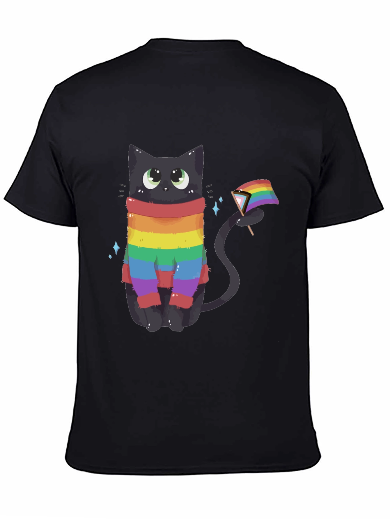 Rainbow Pride Cat Graphic Tee