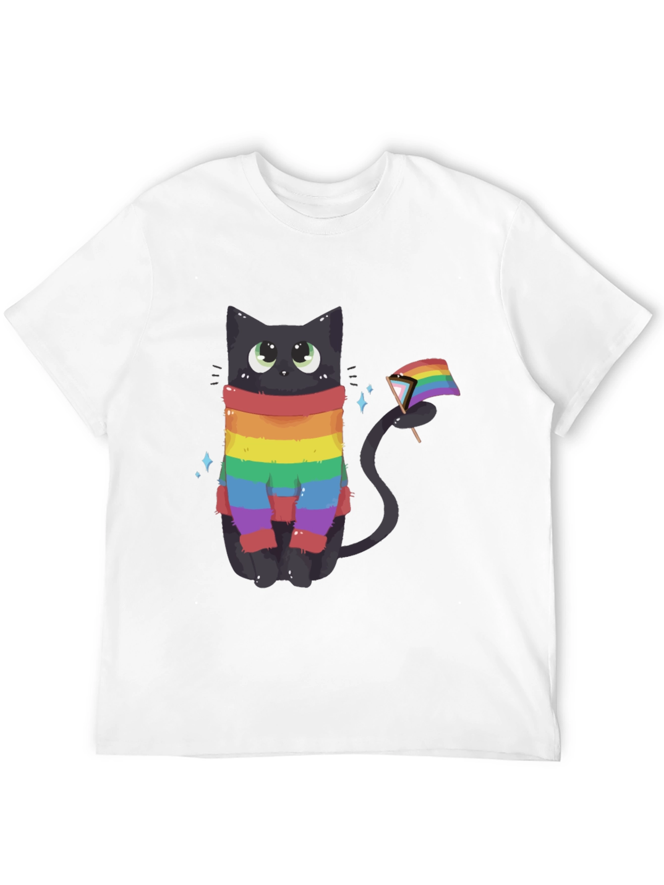 Rainbow Pride Cat Graphic Tee
