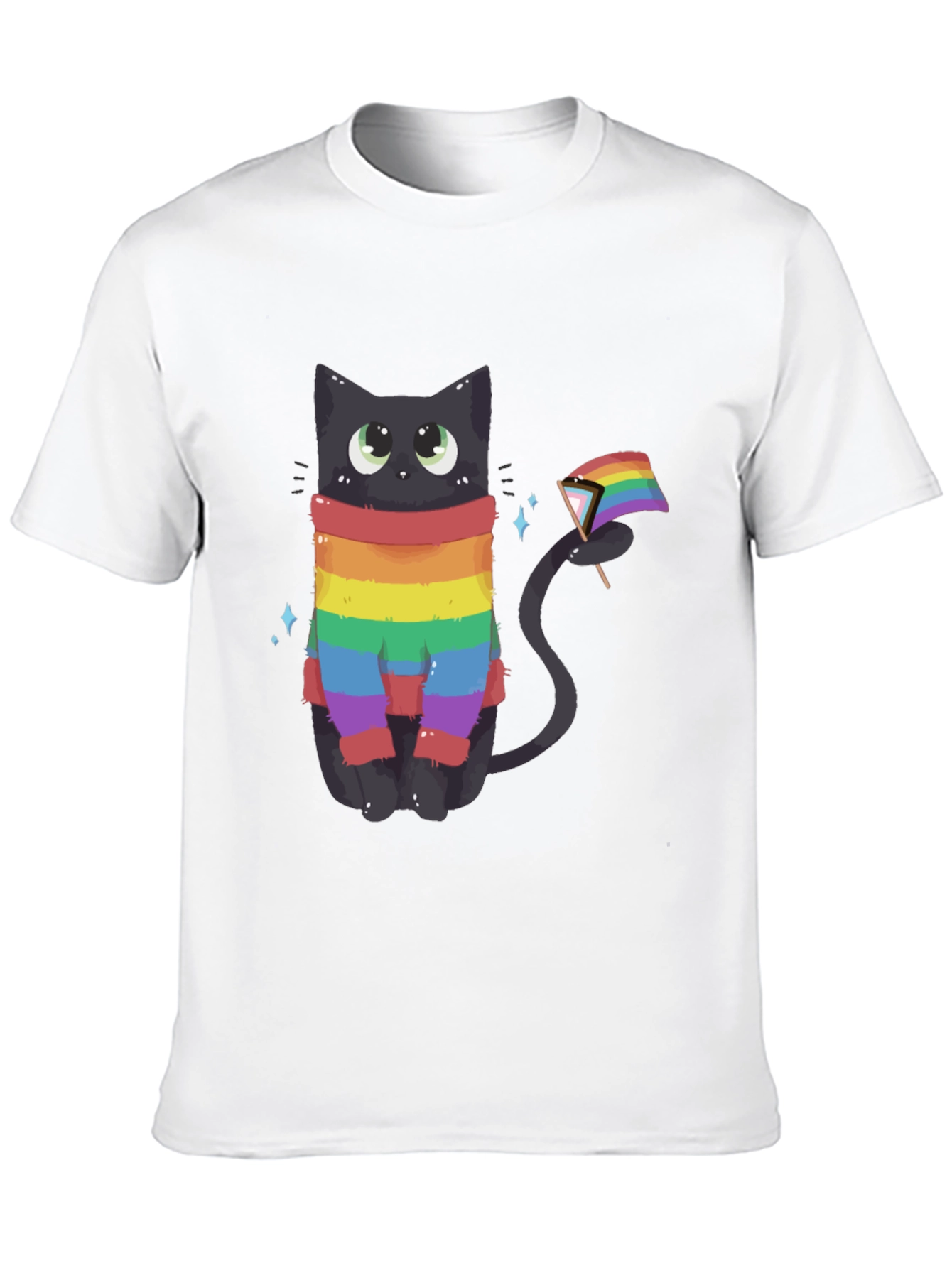 Rainbow Pride Cat Graphic Tee