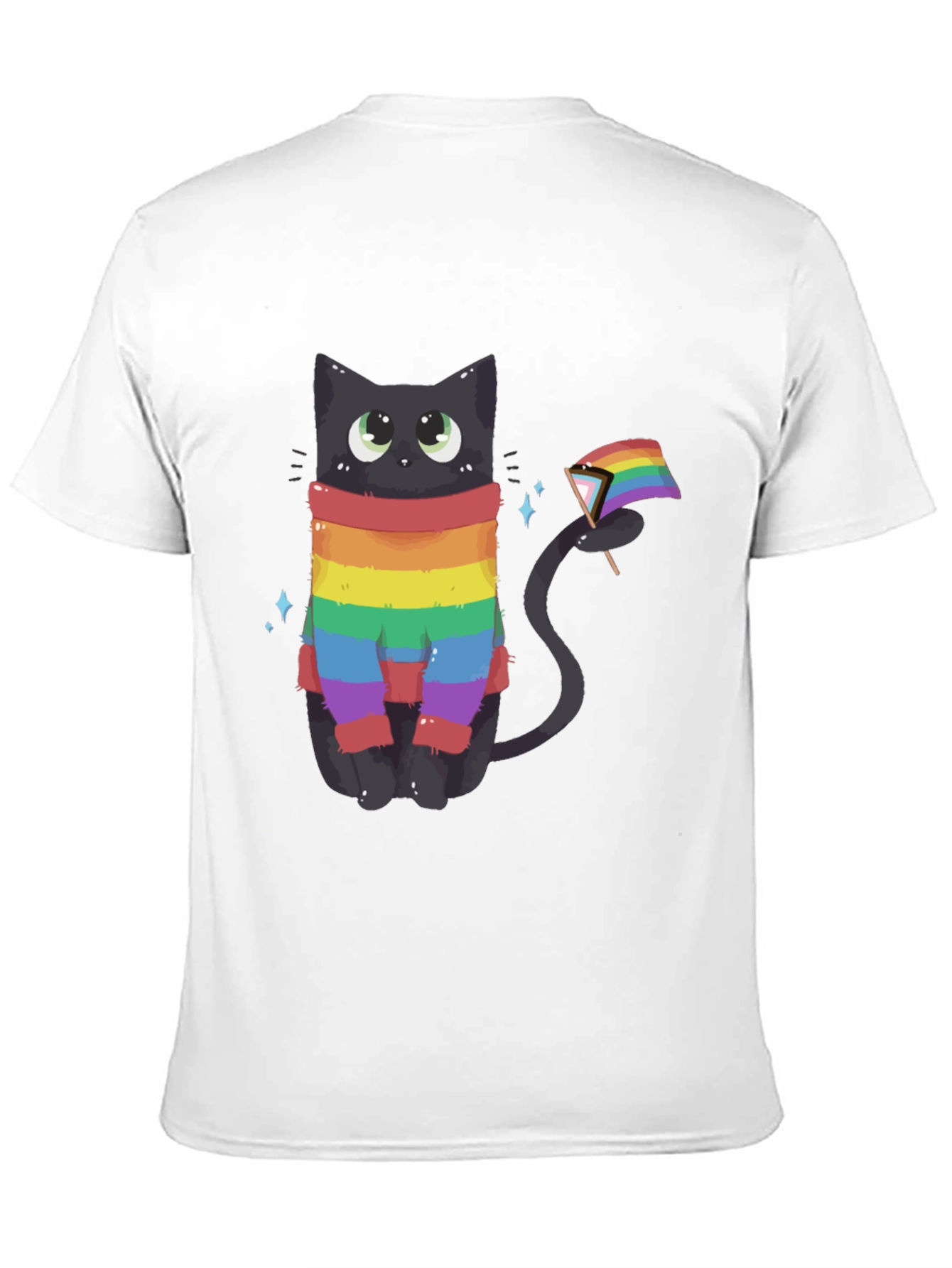 Rainbow Pride Cat Graphic Tee
