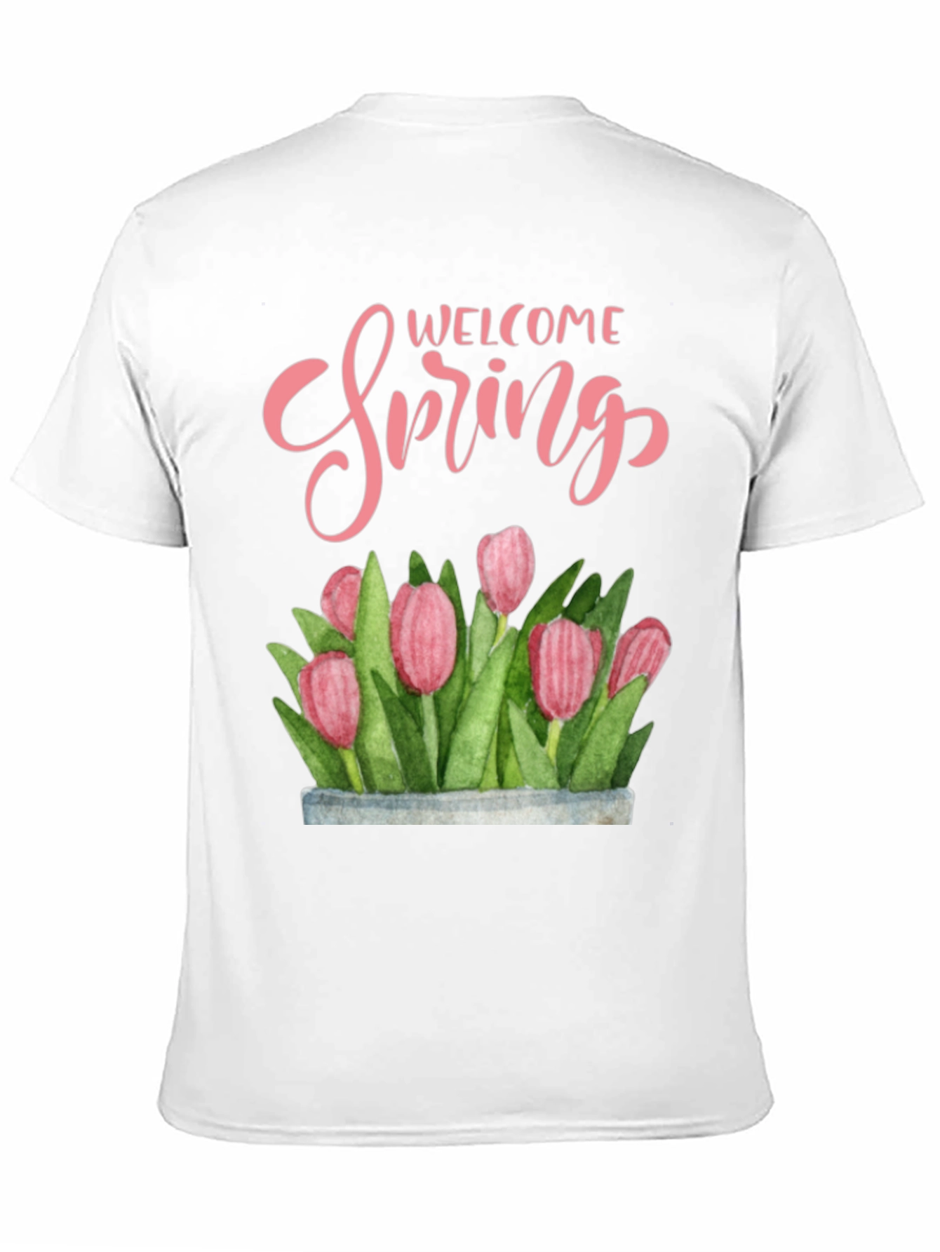 Welcome Spring Floral T-Shirt - Black