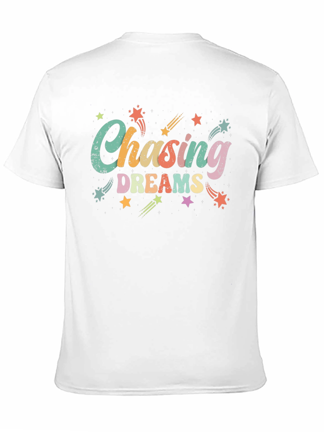 Chasing Dreams Graphic Tee - Black Cotton T-Shirt