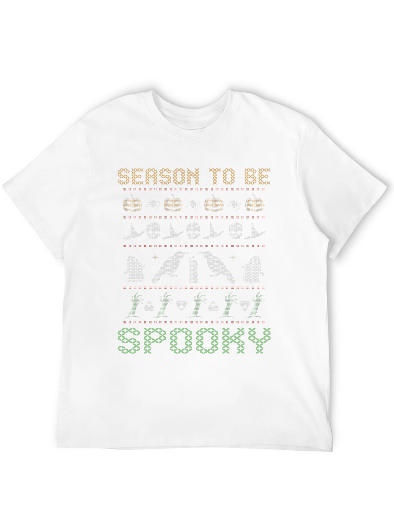 Halloween Season to Be Spooky Knit Style T-Shirt