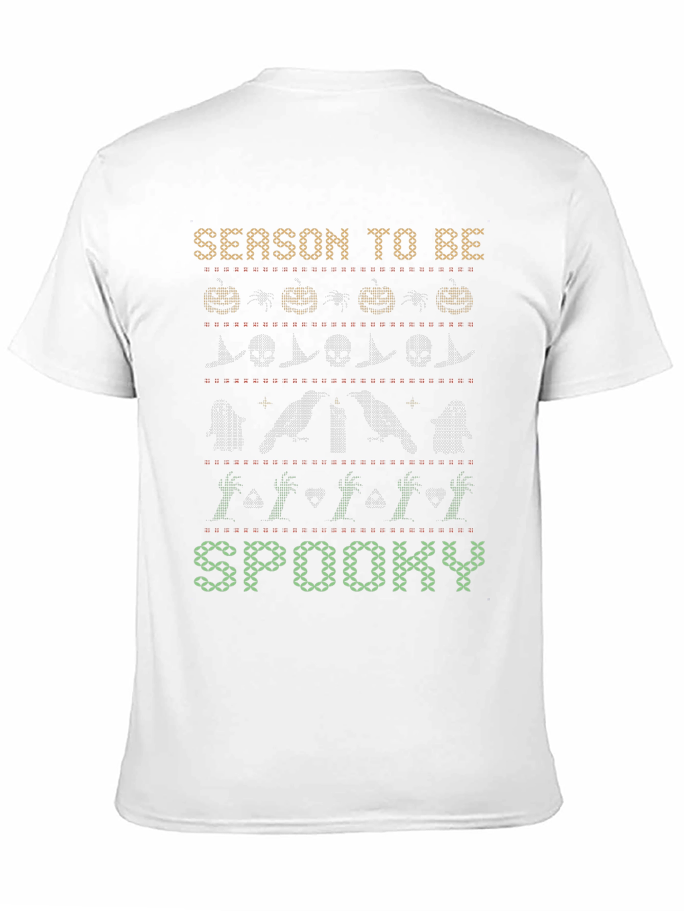Halloween Season to Be Spooky Knit Style T-Shirt