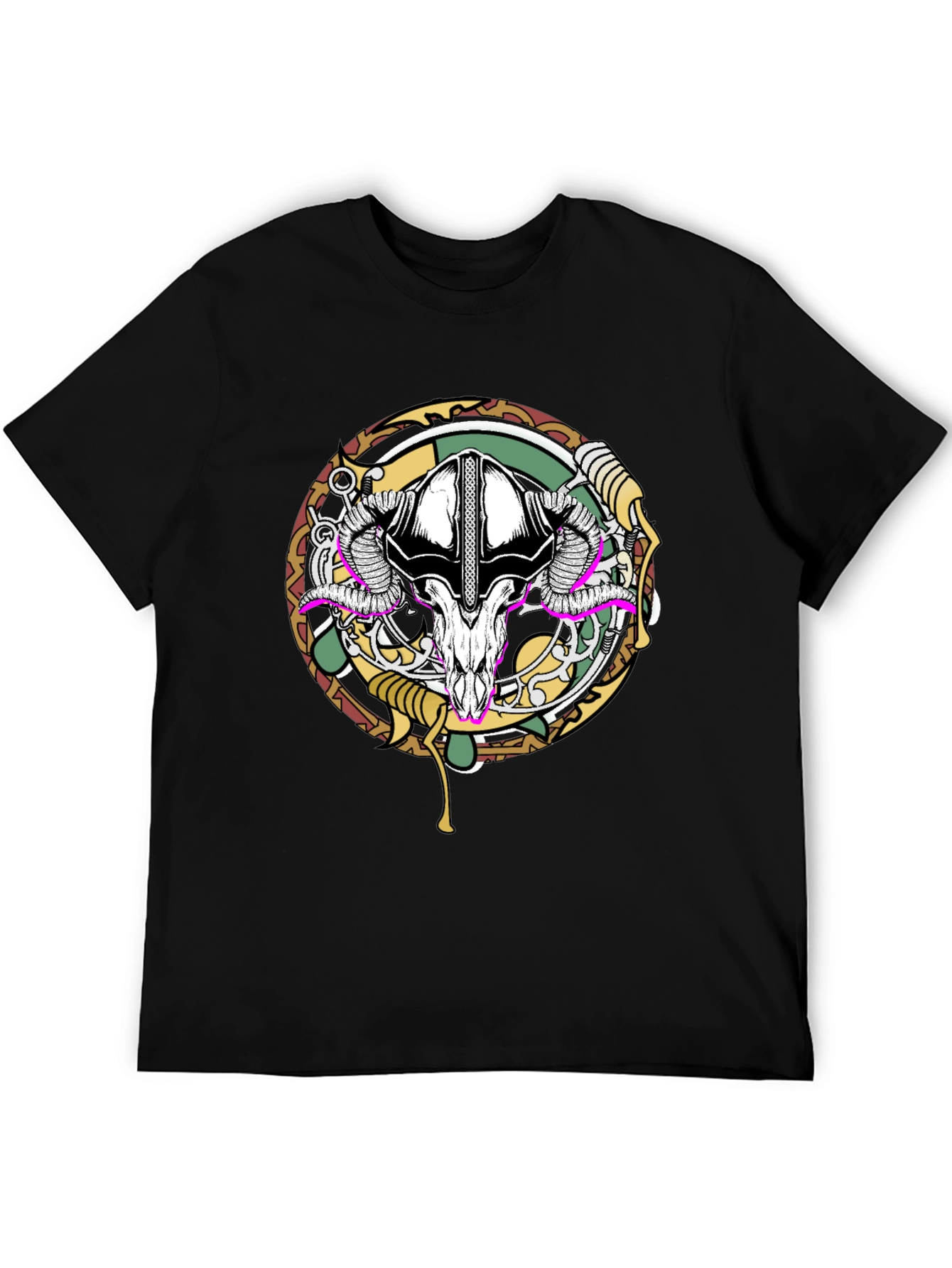 Ram Skull Graphic Tee - Unique Design