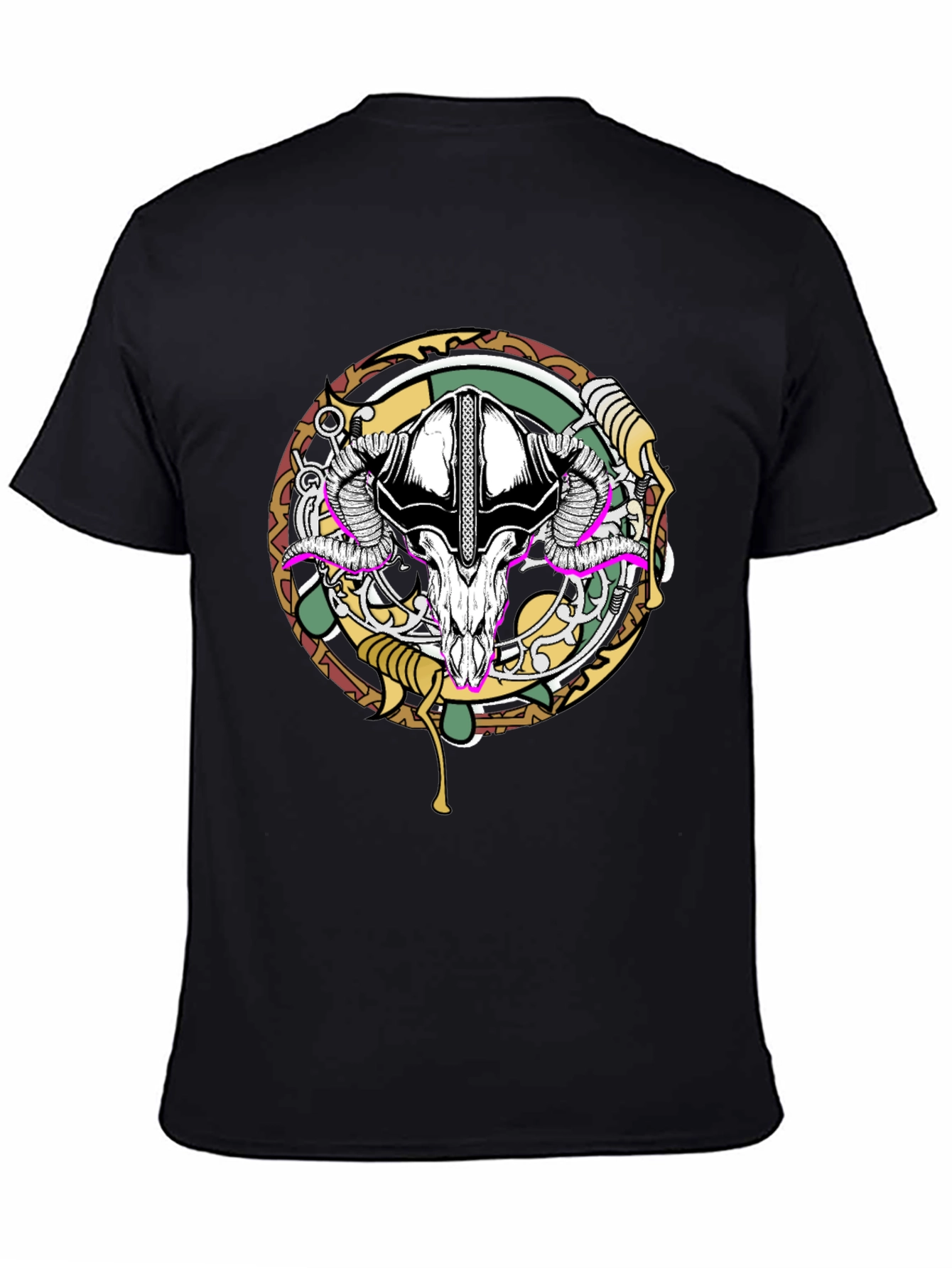 Ram Skull Graphic Tee - Unique Design