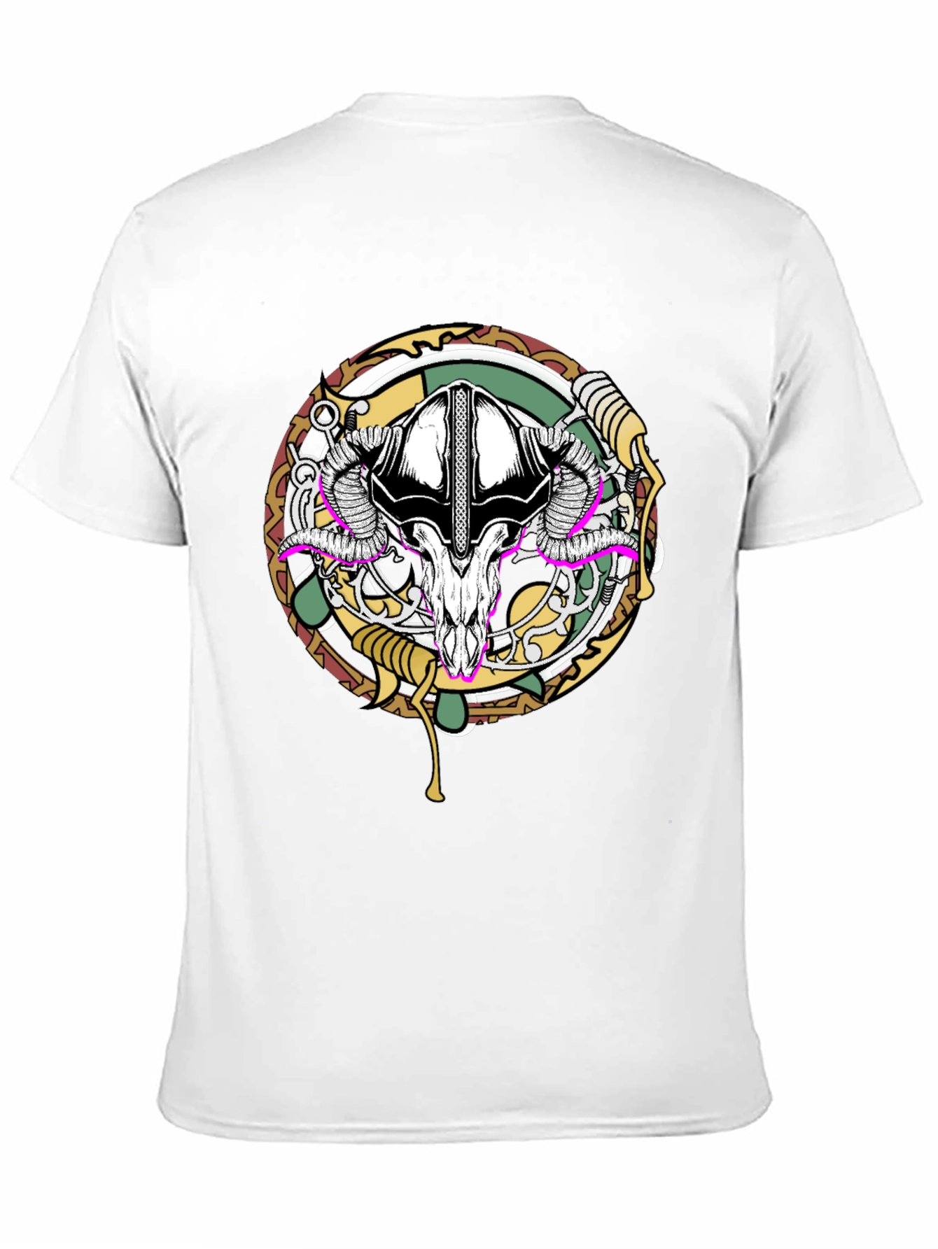 Ram Skull Graphic Tee - Unique Design