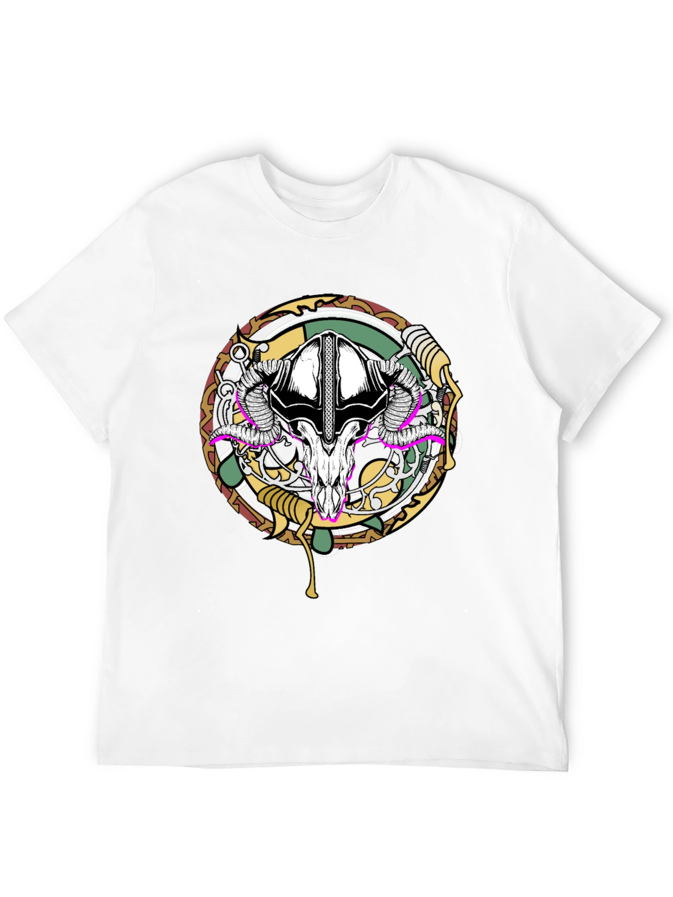 Ram Skull Graphic Tee - Unique Design