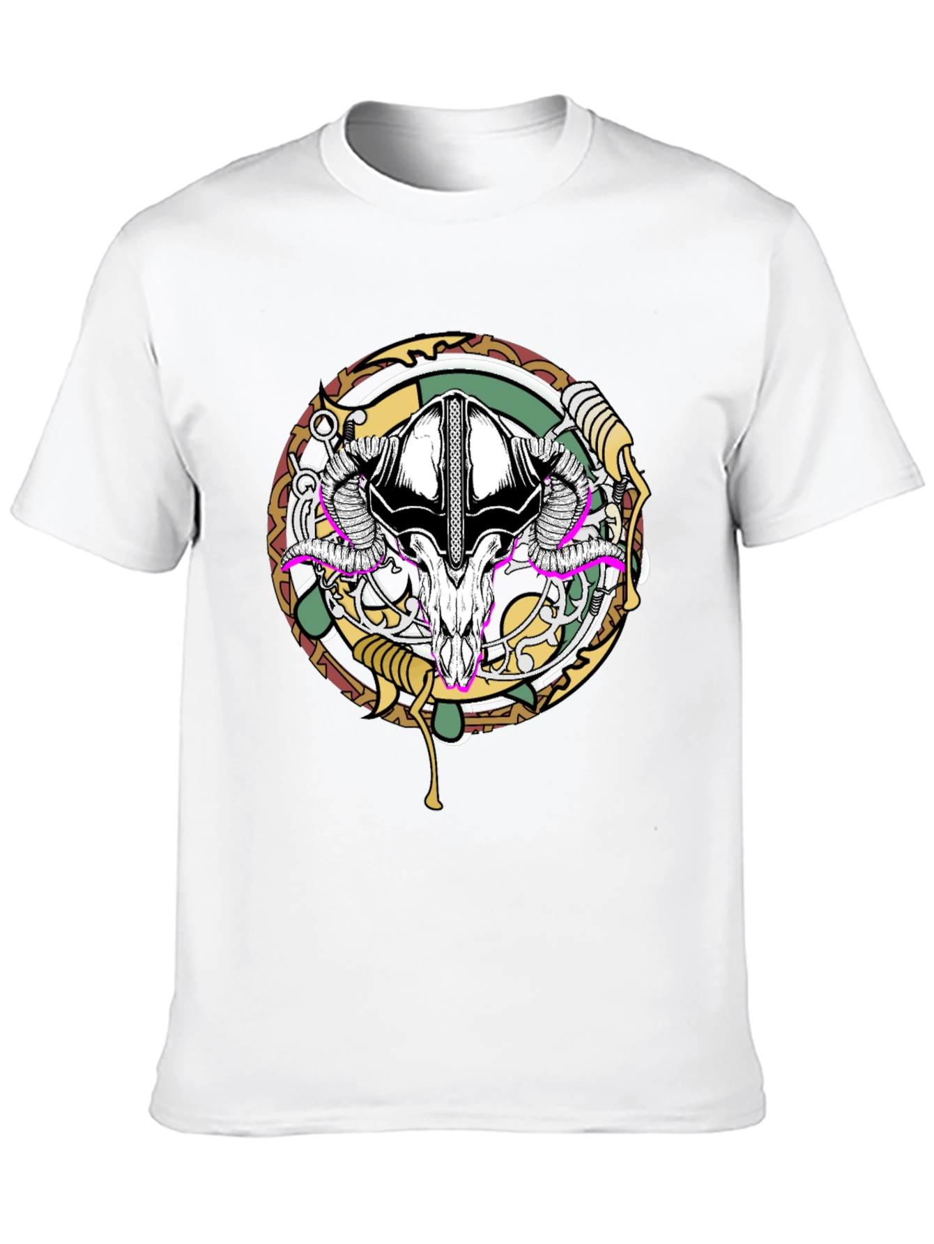 Ram Skull Graphic Tee - Unique Design