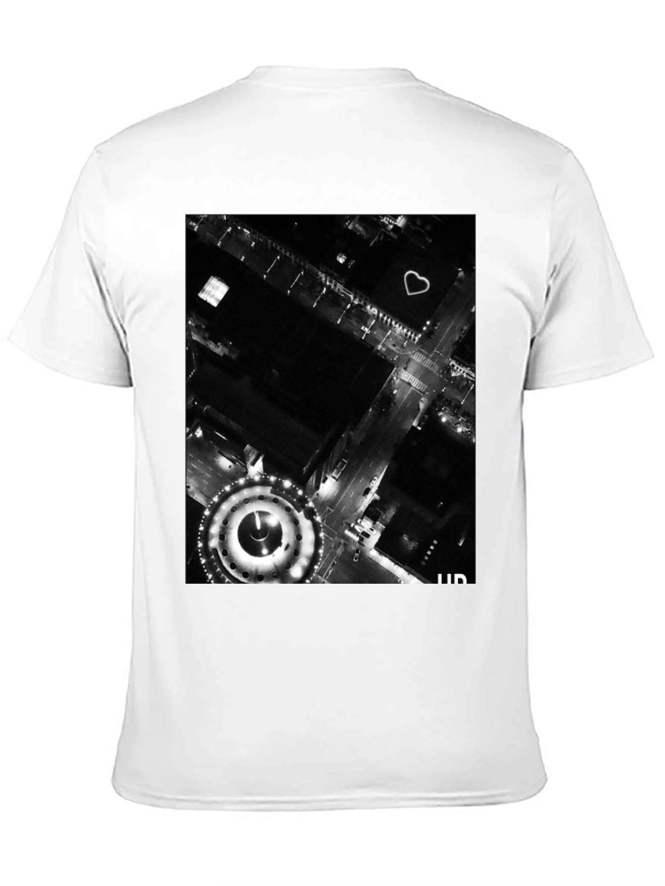Urban Lights Graphic Tee - Stylish Black T-Shirt