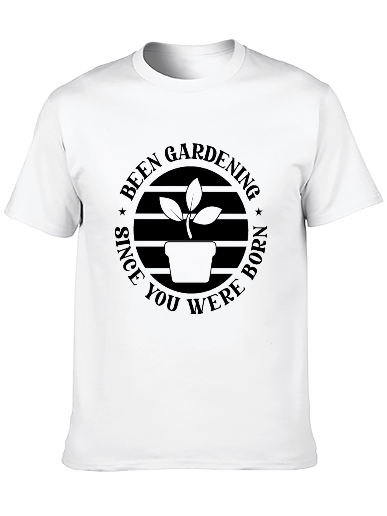 Gardening Since You Were Born Black T-Shirt