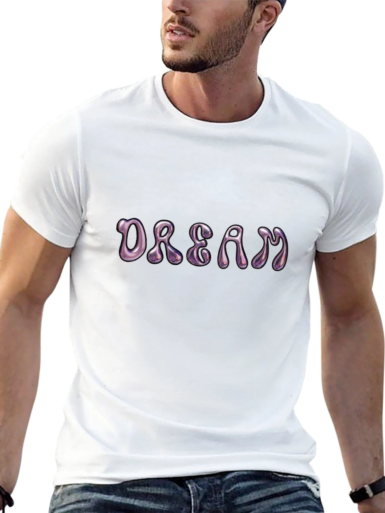 Dream Bubble Letter T-Shirt - Trendy Graphic Tee