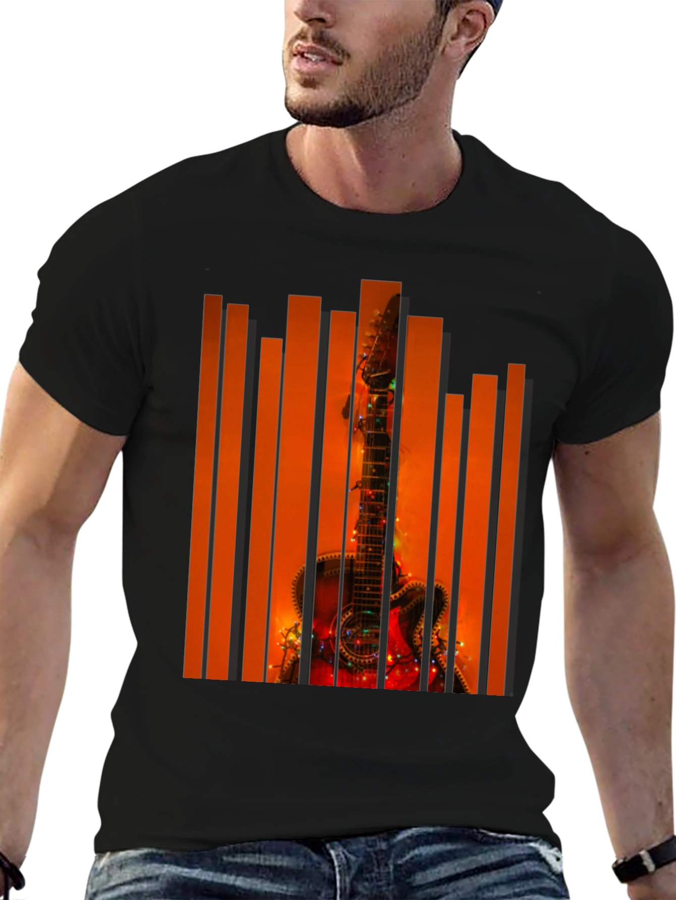 Guitar Graphic T-Shirt - Unique Music Lover Tee