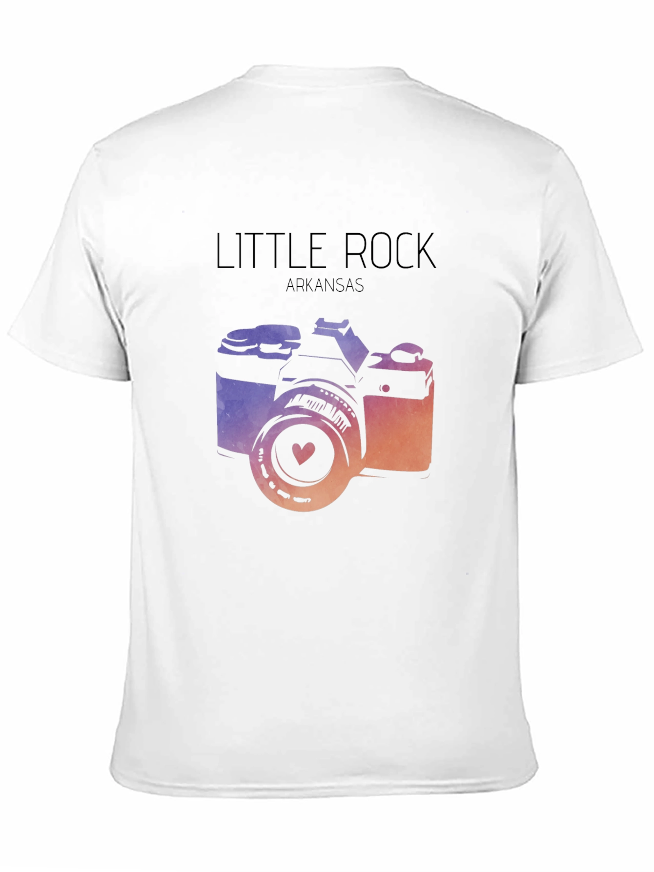 Little Rock Arkansas Camera Graphic T-Shirt