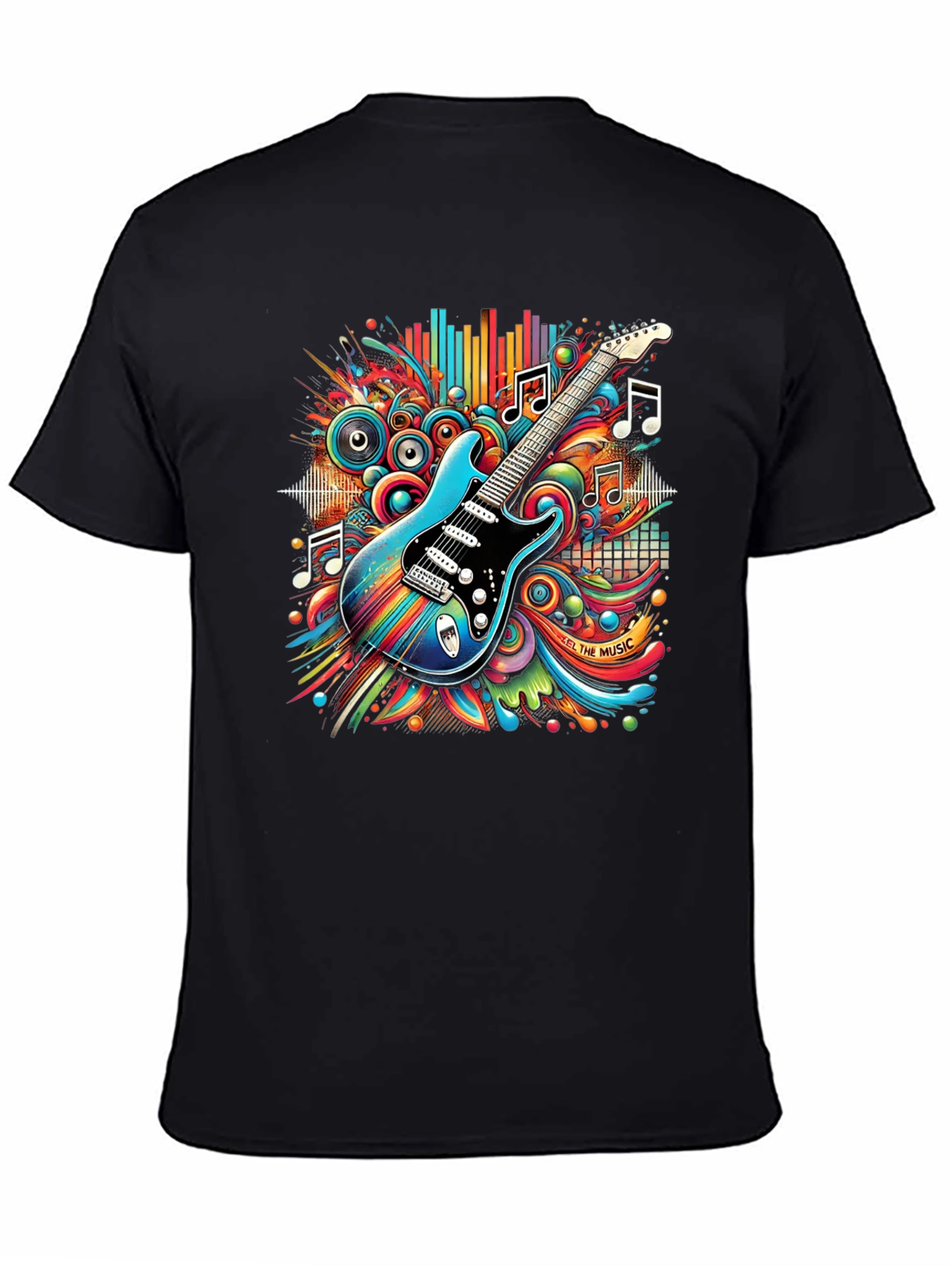 Electric Guitar Music T-Shirt - Black