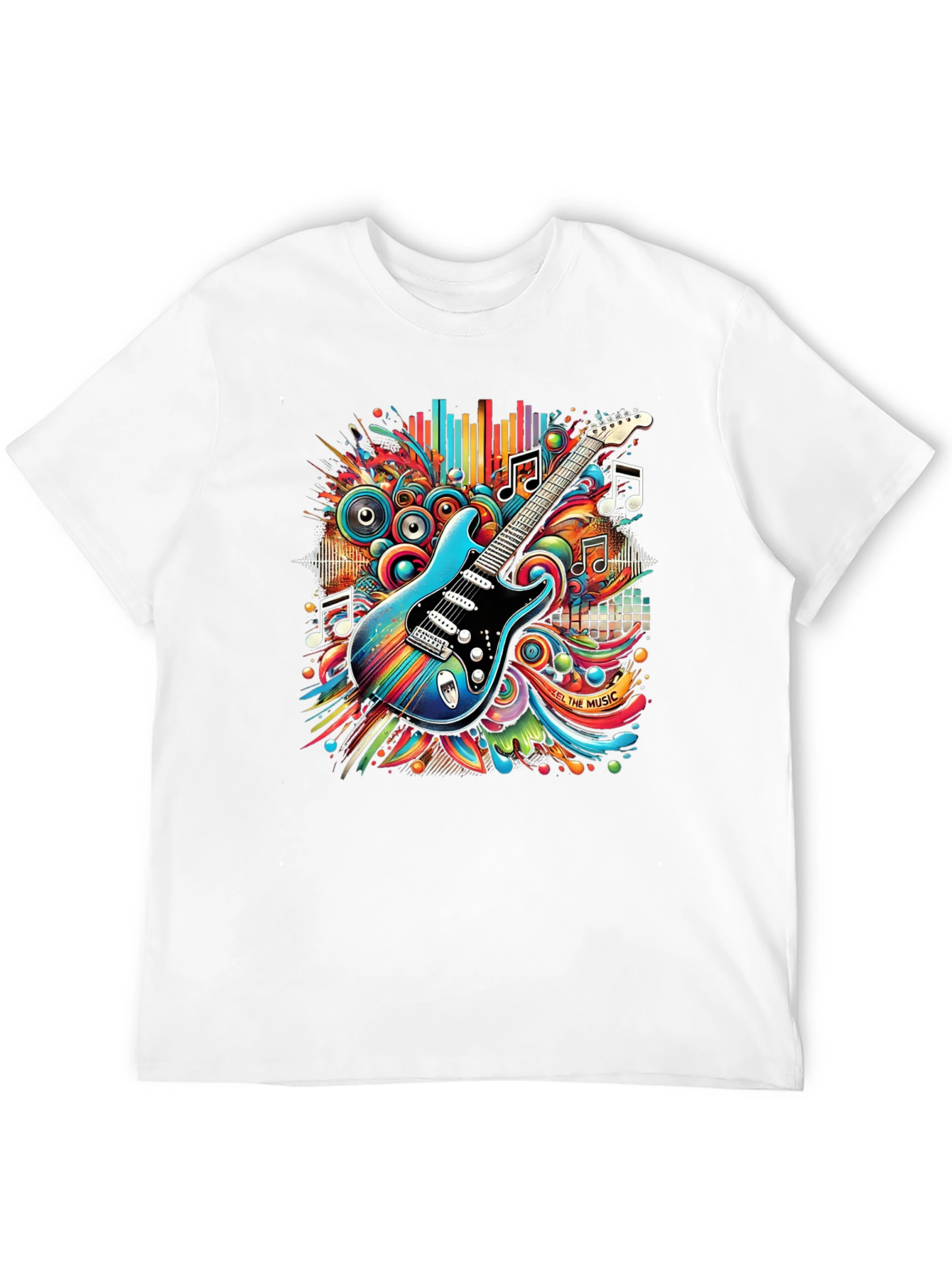 Electric Guitar Music T-Shirt - Black