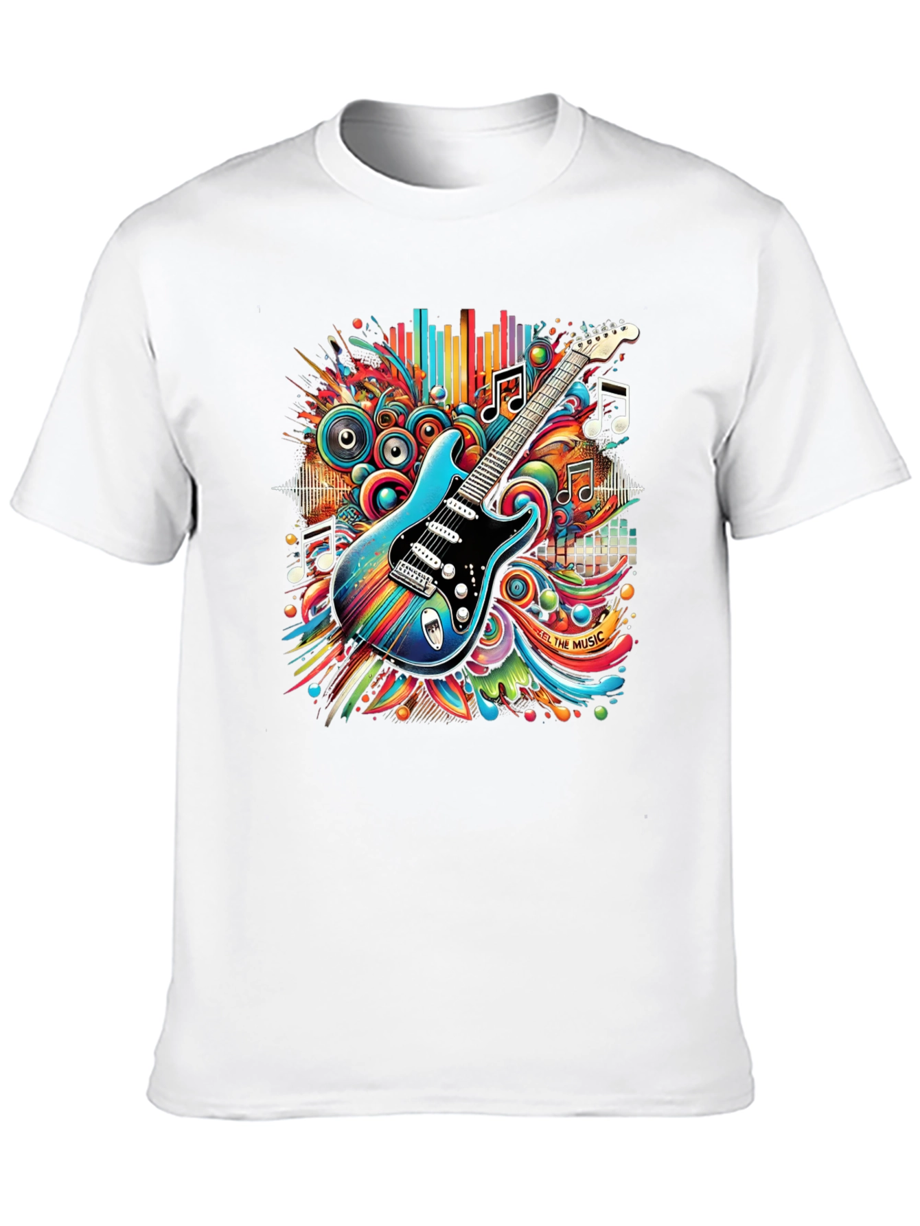 Electric Guitar Music T-Shirt - Black