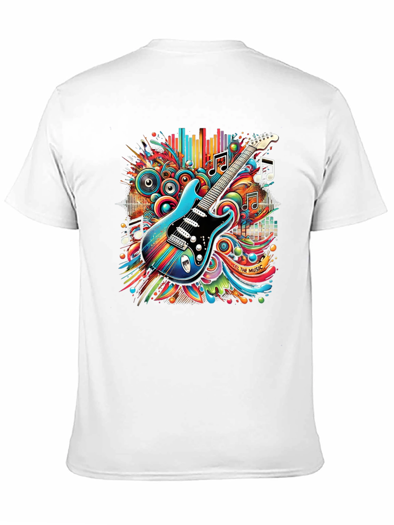 Electric Guitar Music T-Shirt - Black