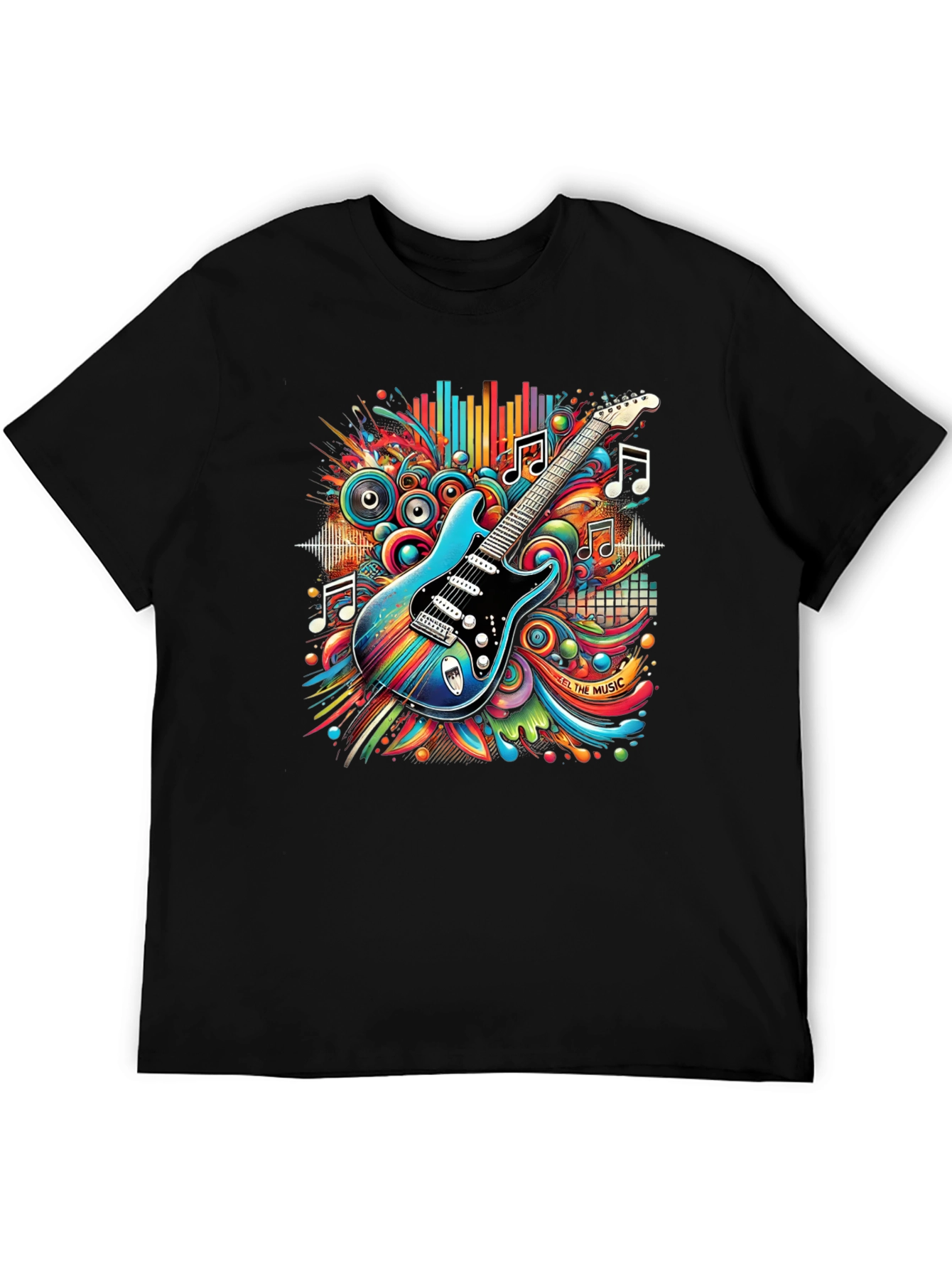 Electric Guitar Music T-Shirt - Black