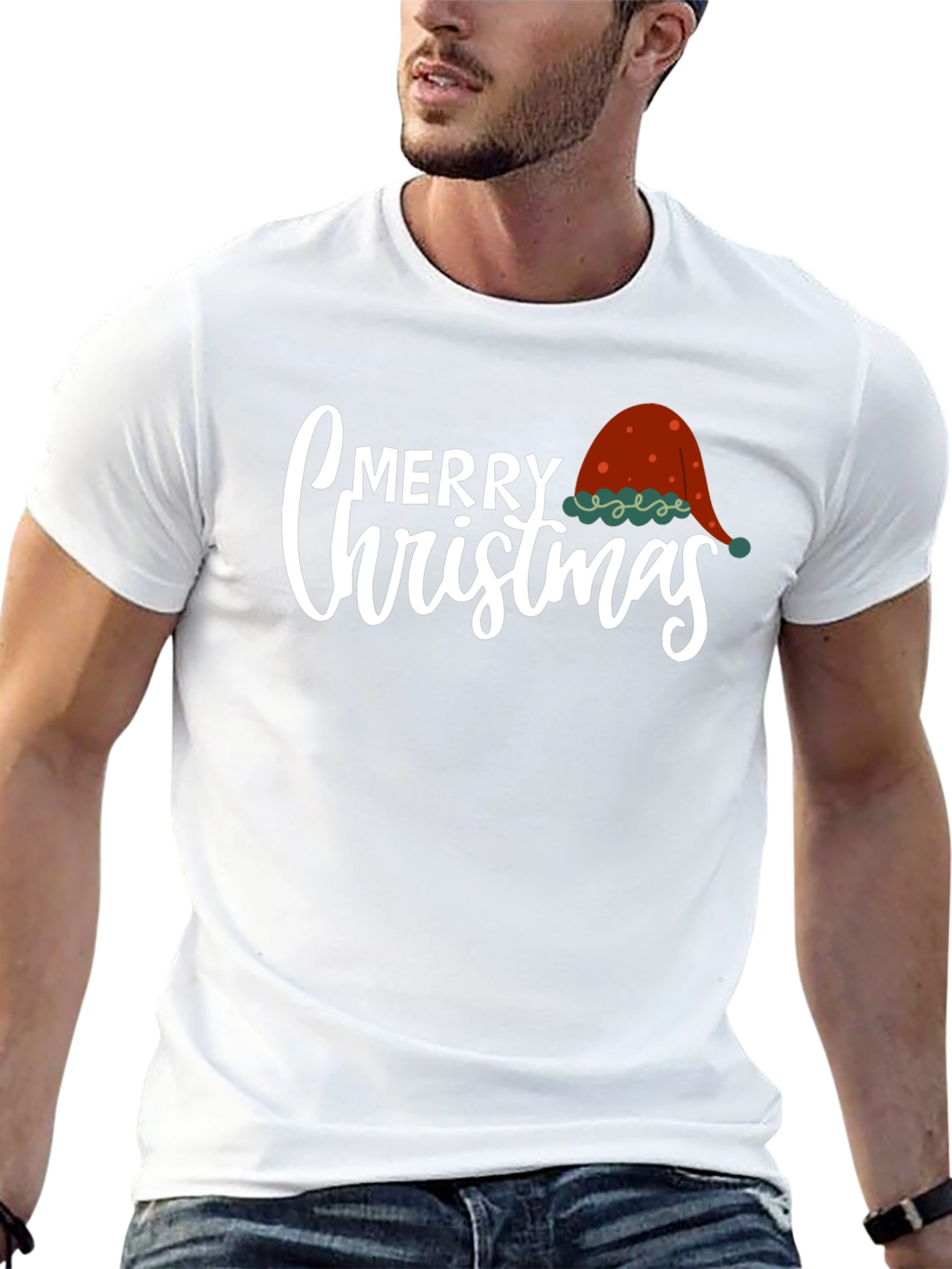 Merry Christmas Graphic Tee Holiday Shirt
